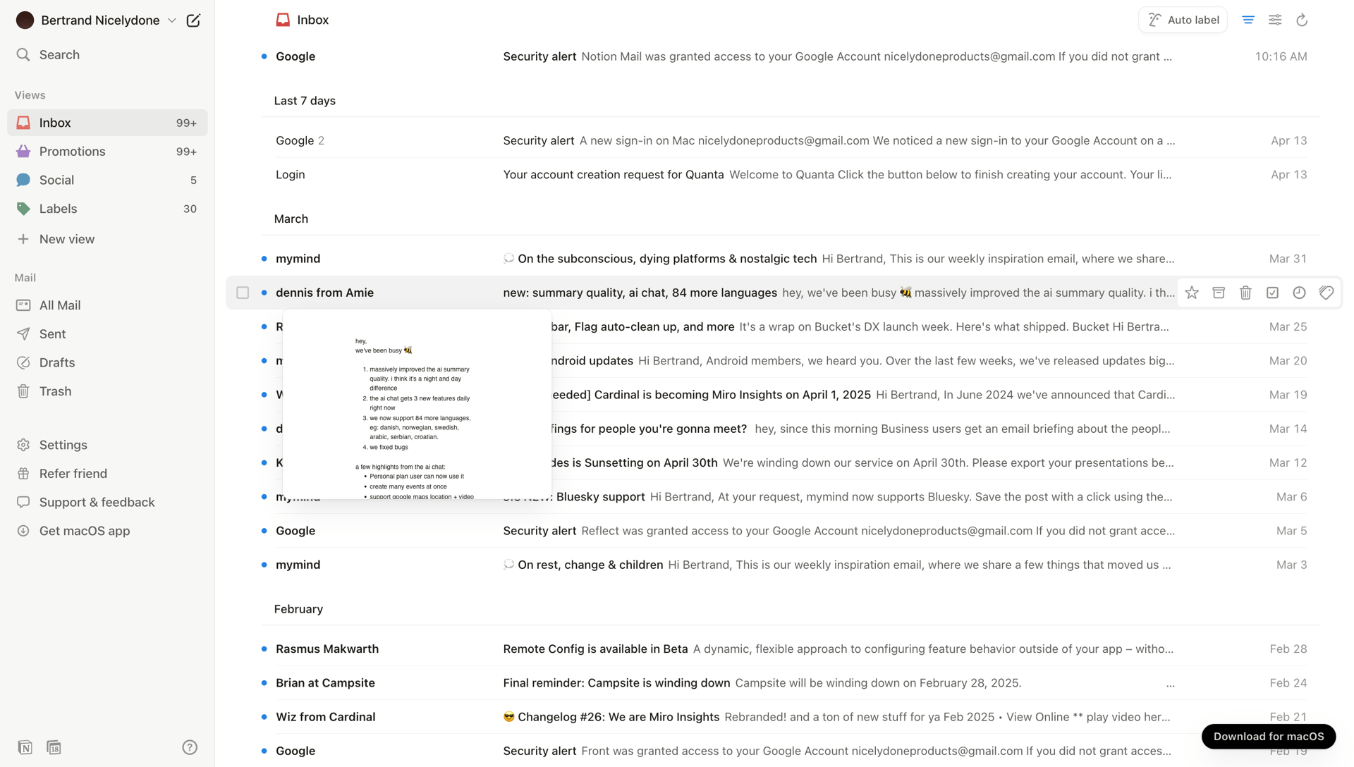 Notion Mail
			          ux ui design