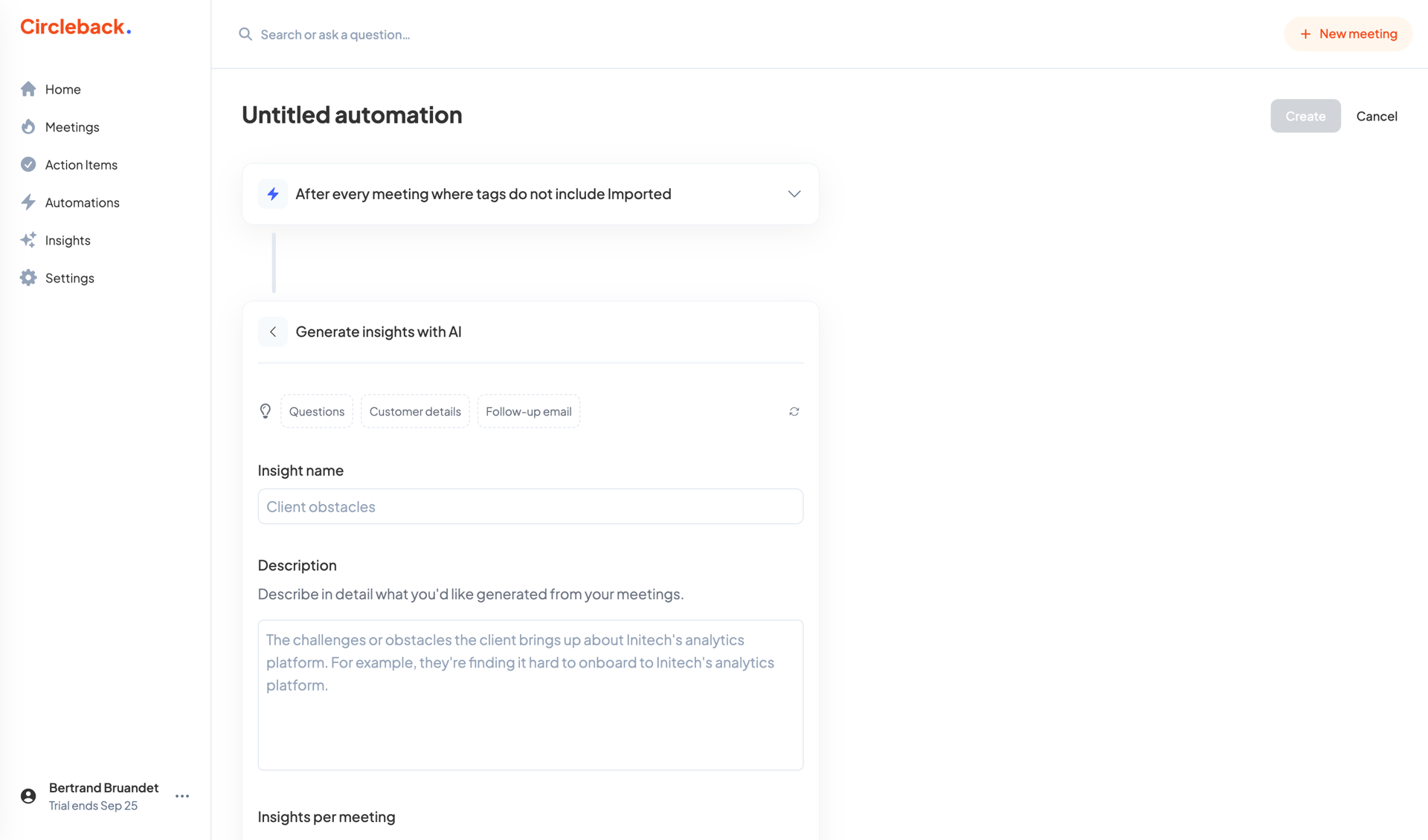 Circleback
			      ux ui design