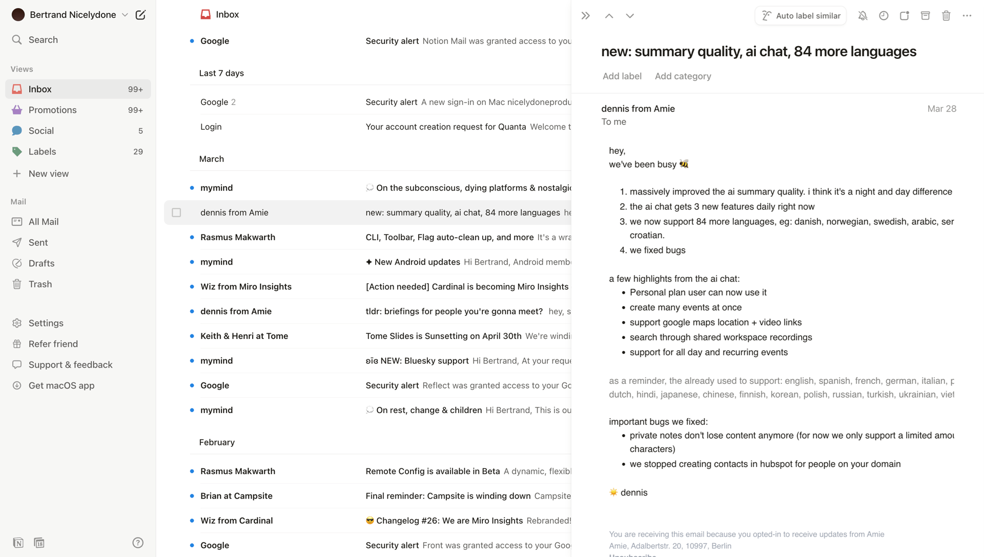 Notion Mail
			              ux ui design