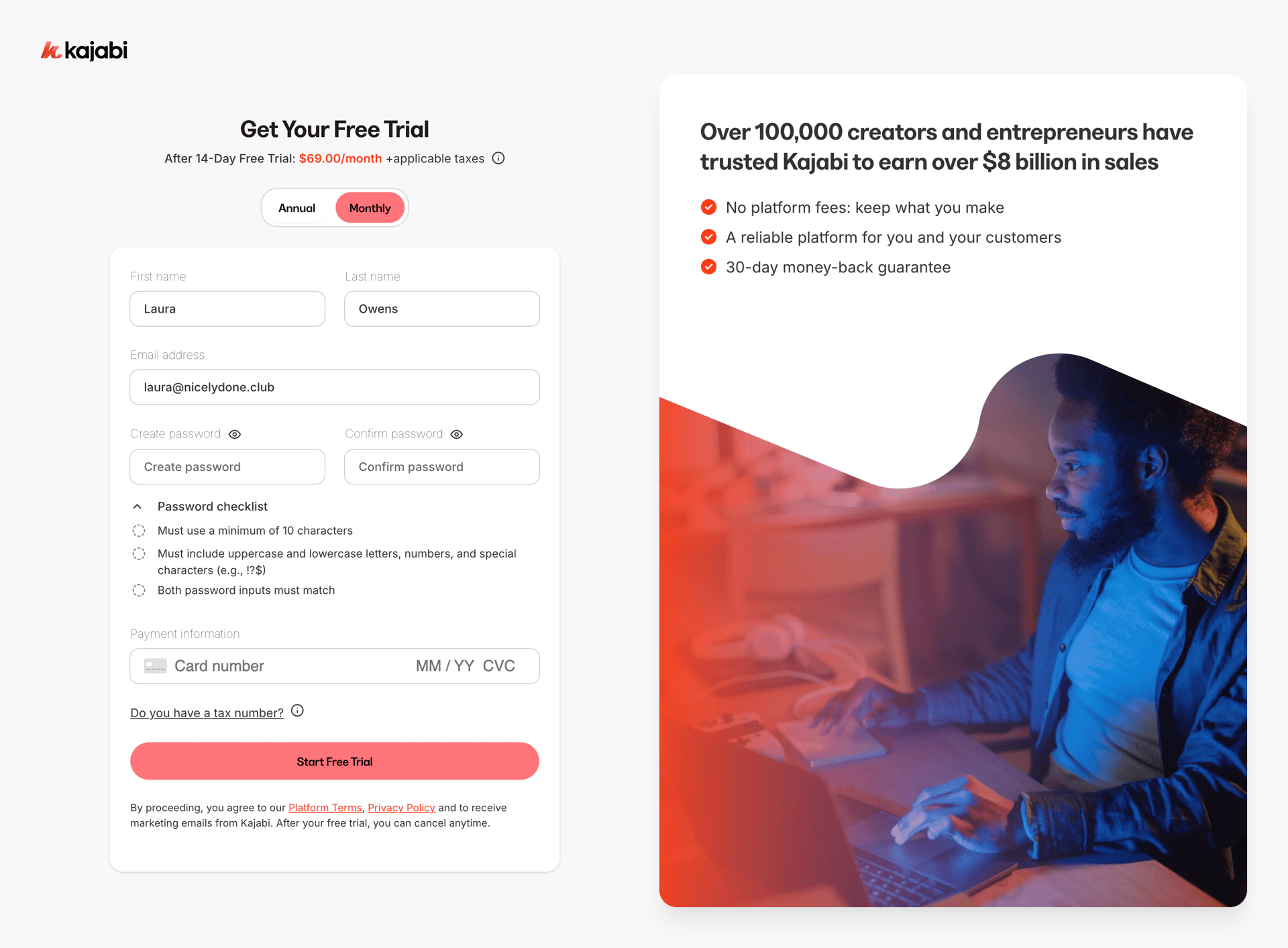 Kajabi
			            ux ui design