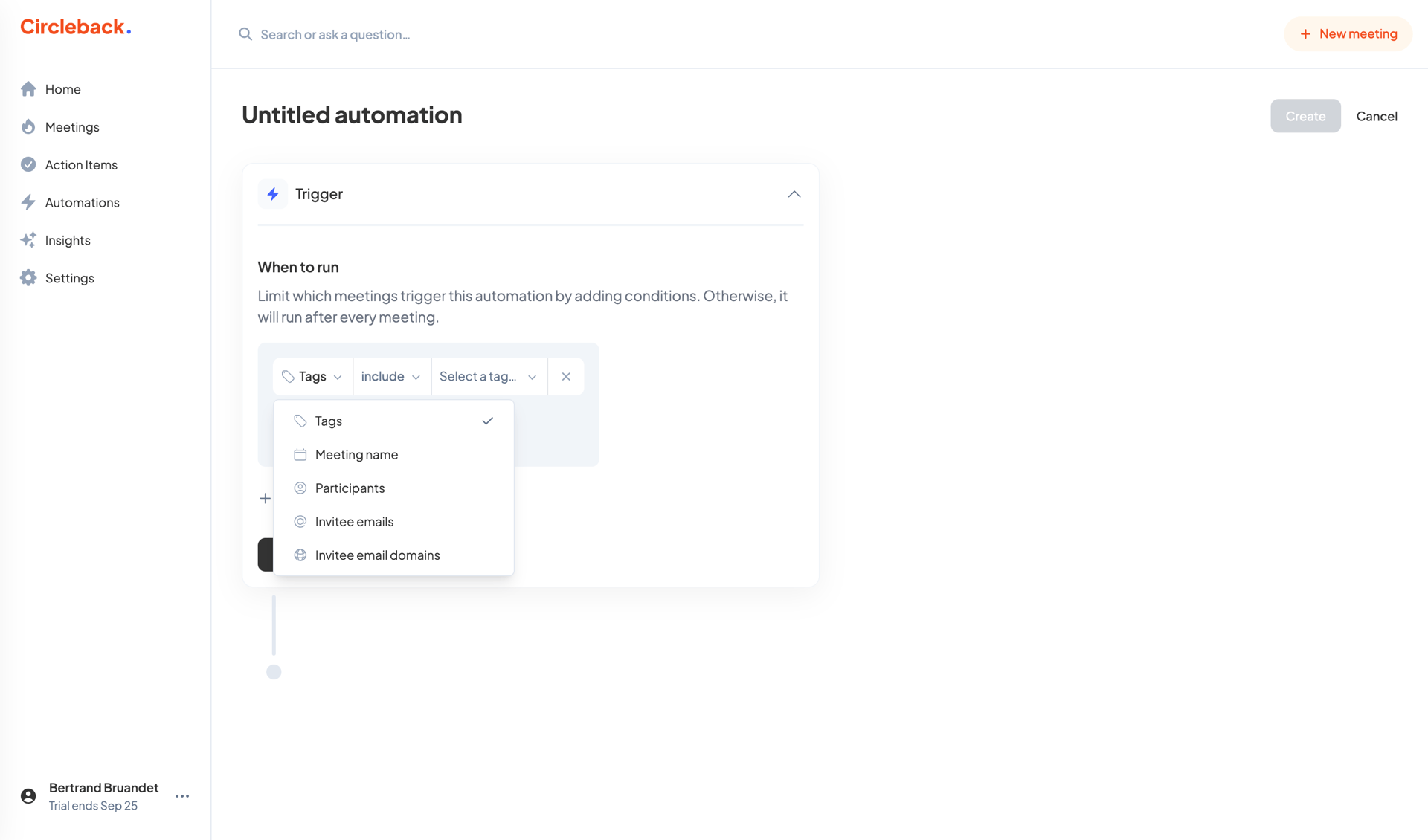 Circleback
			      ux ui design