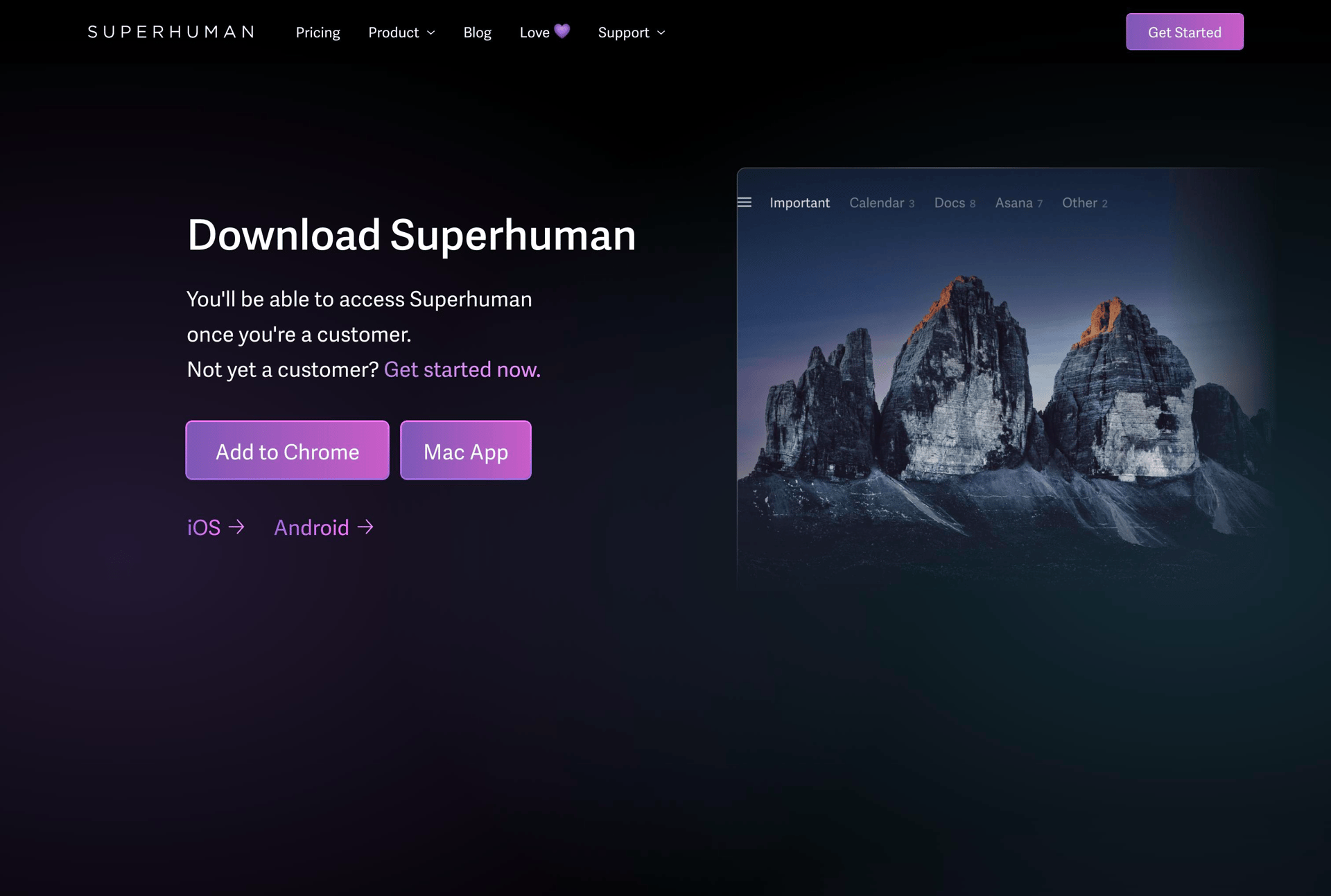 Superhuman
			   ux ui design
