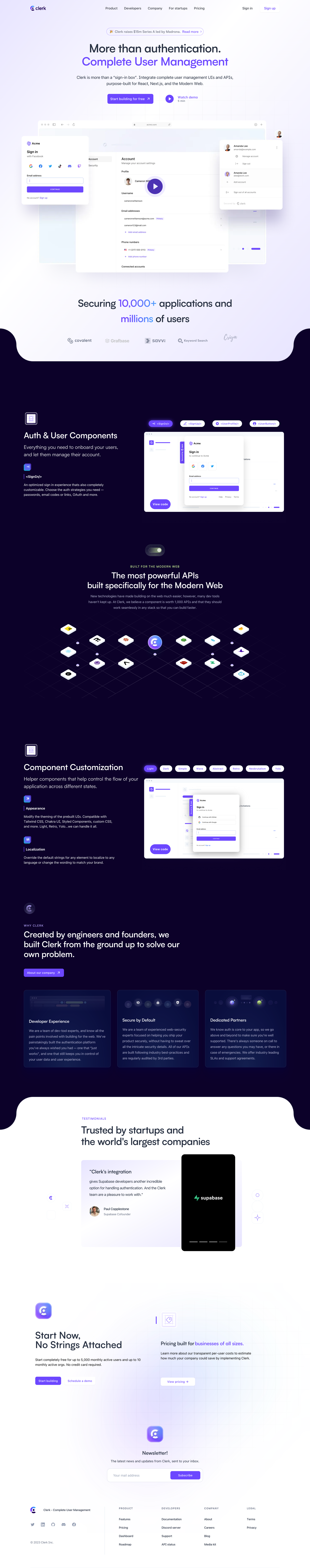 Clerk
			    ux ui design