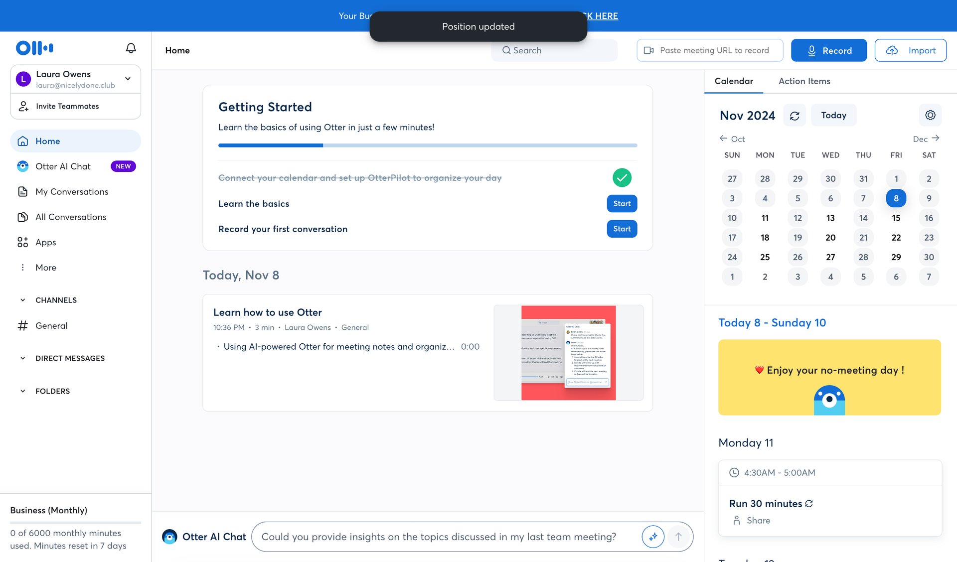 Otter
			                    ux ui design