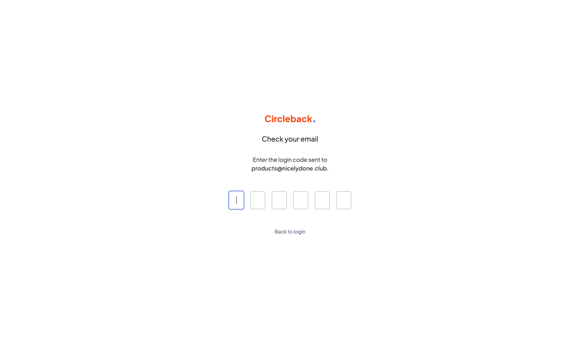 Circleback
			   ux ui design