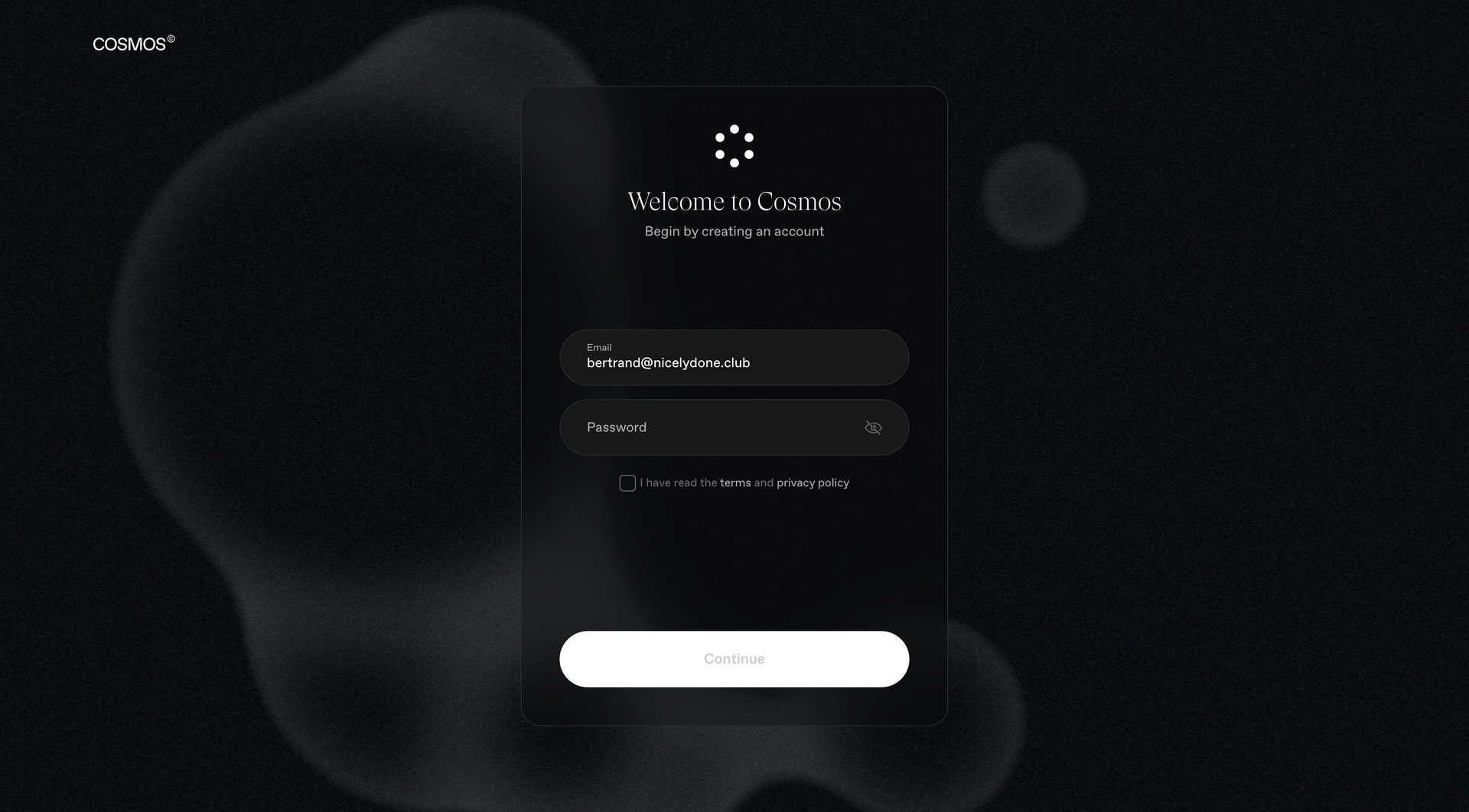 Cosmos
			        ux ui design