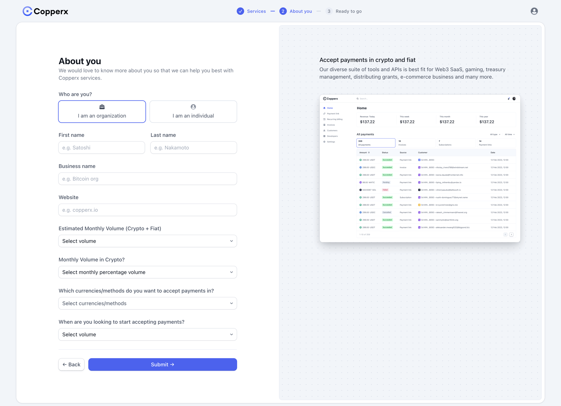 Copperx
			         ux ui design
