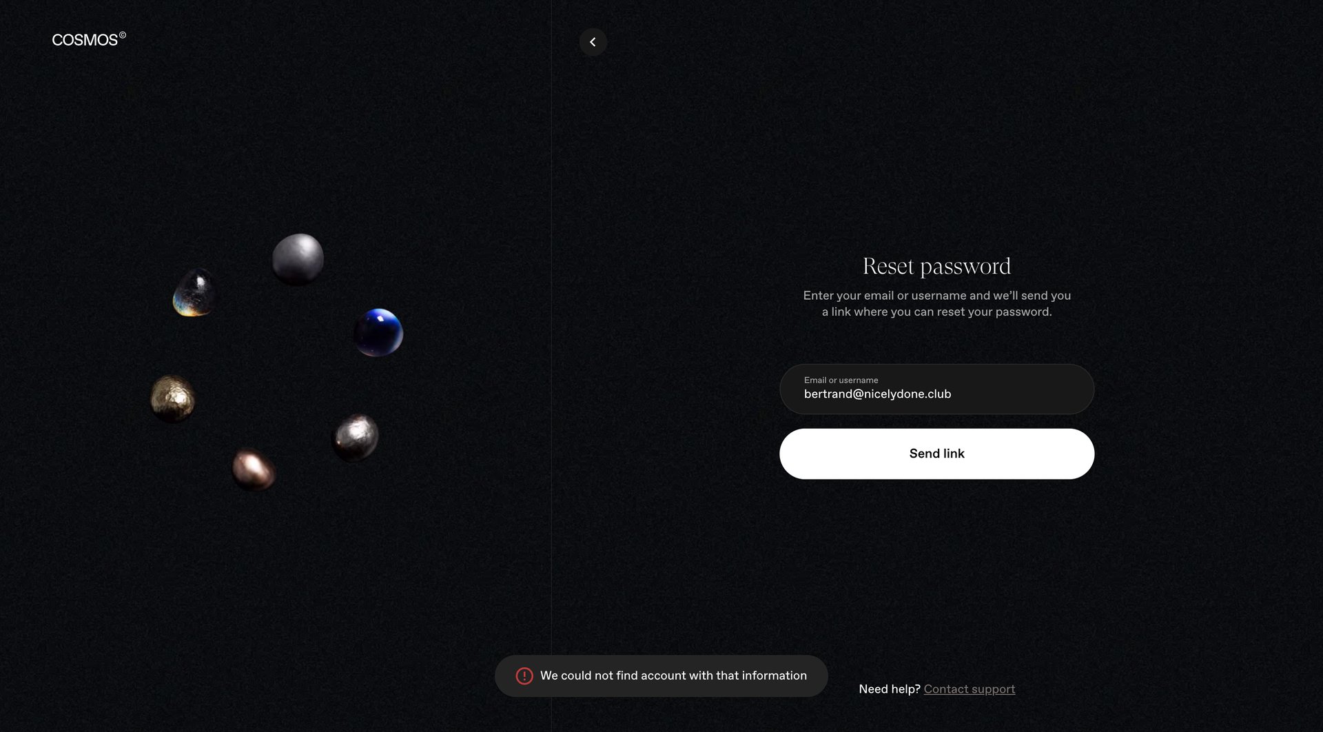 Cosmos
			         ux ui design