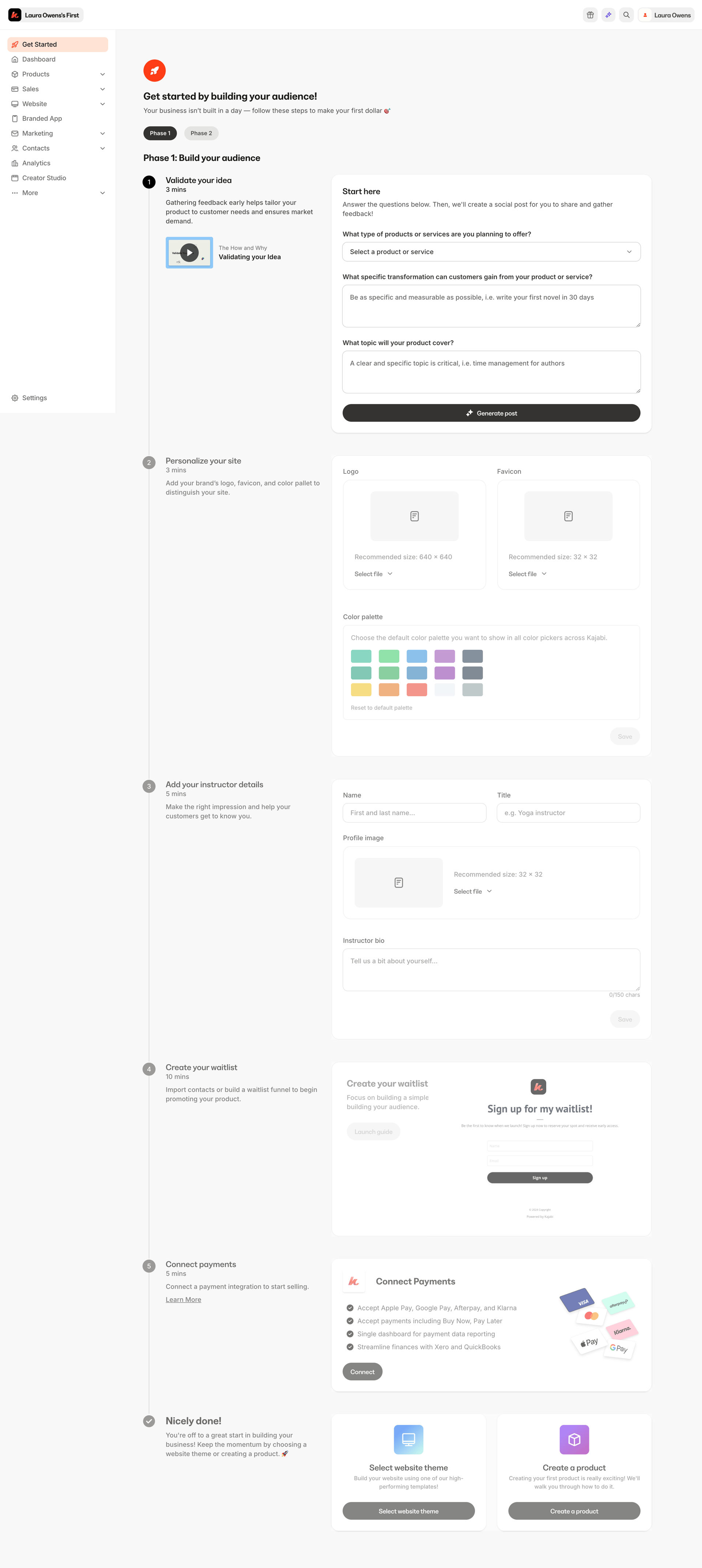 Kajabi
			             ux ui design