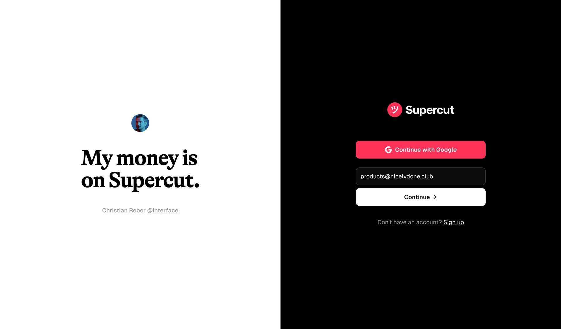 Supercut
			          ux ui design