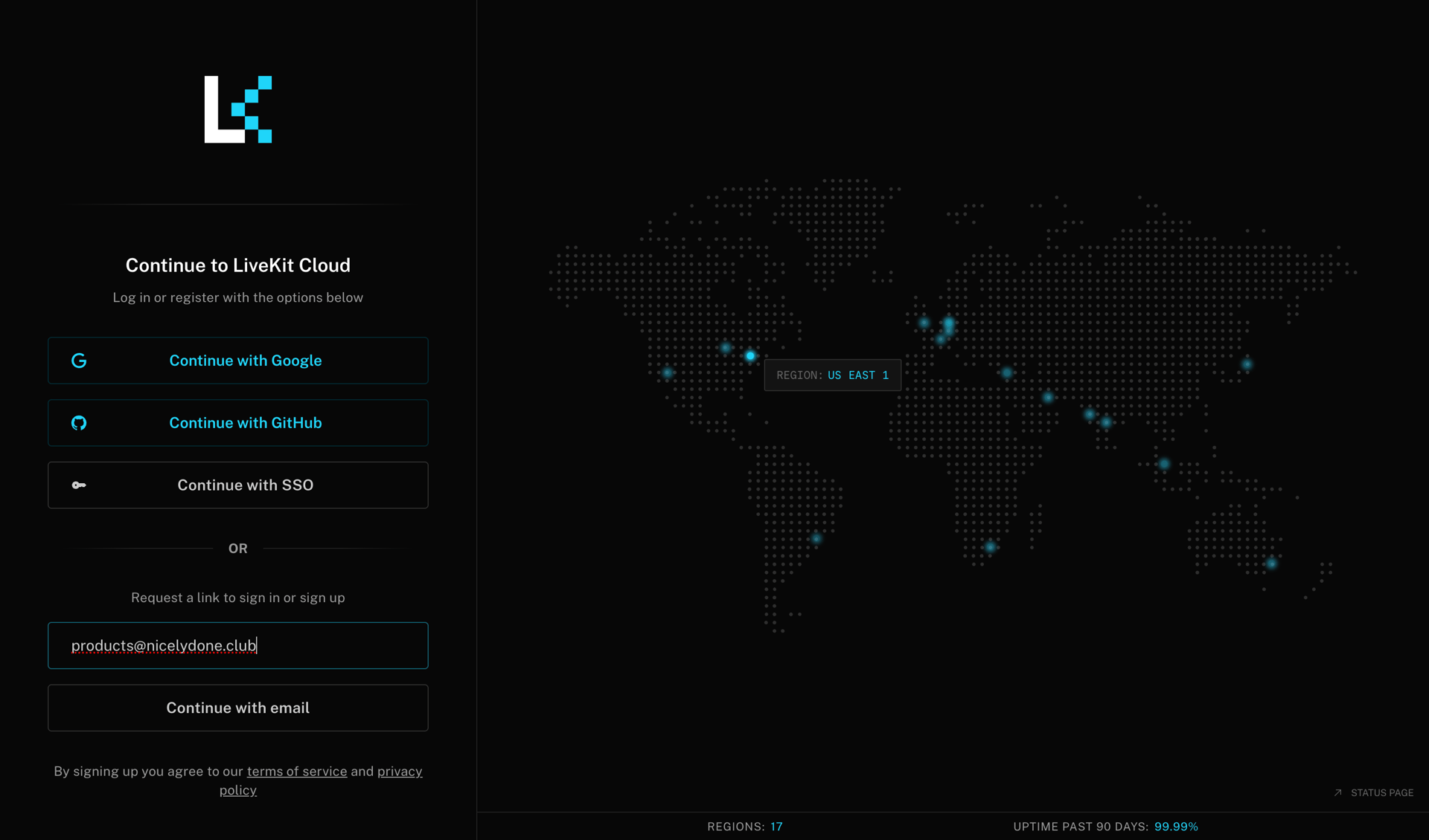 Livekit screen example