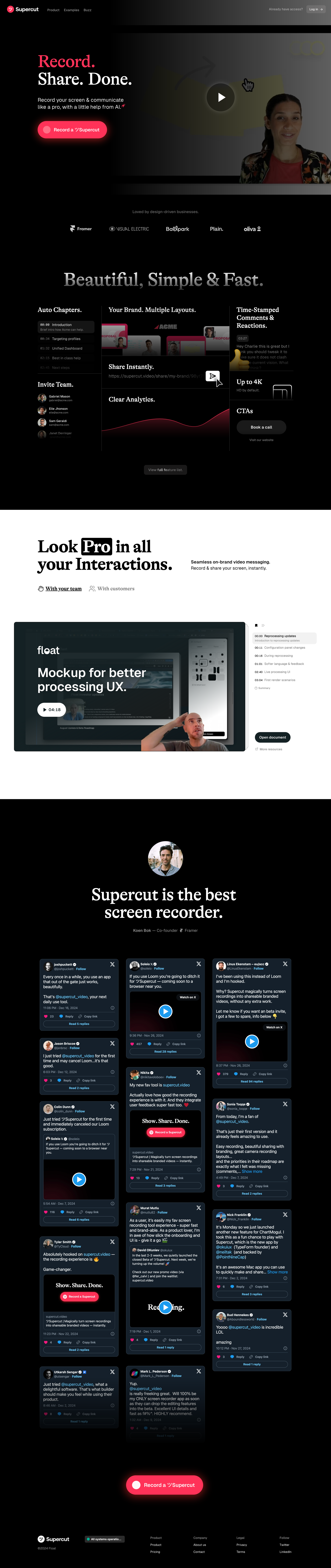 Supercut
			         ux ui design