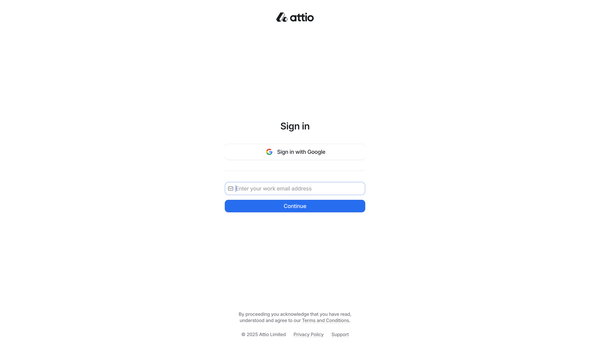 Attio
				signin page example