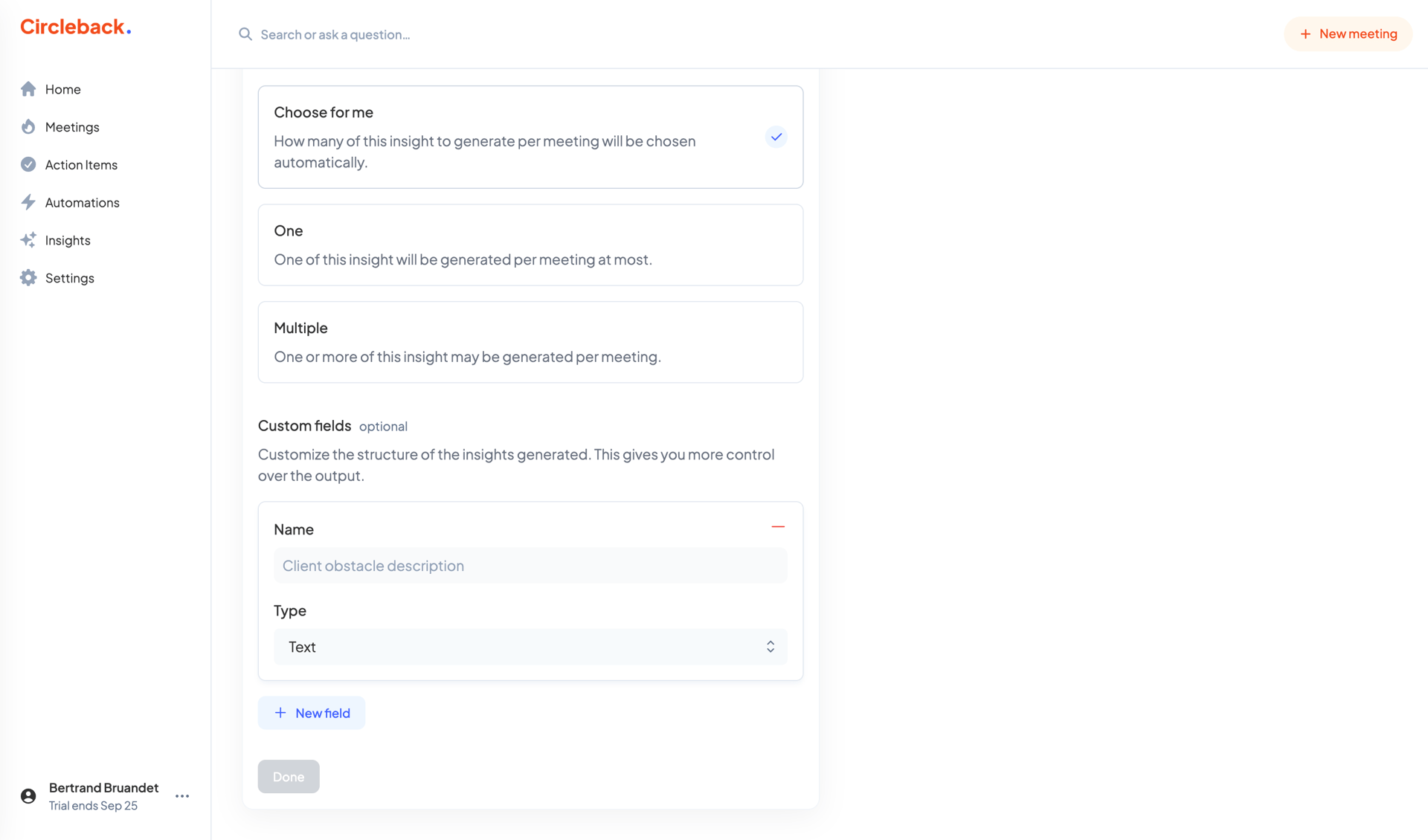Circleback
			   ux ui design
