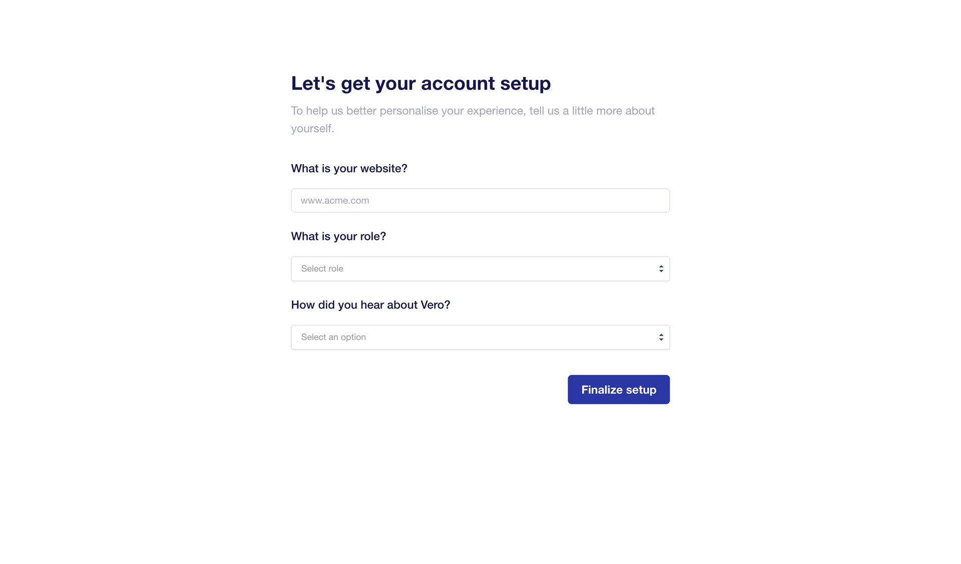 Vero
			       ux ui design