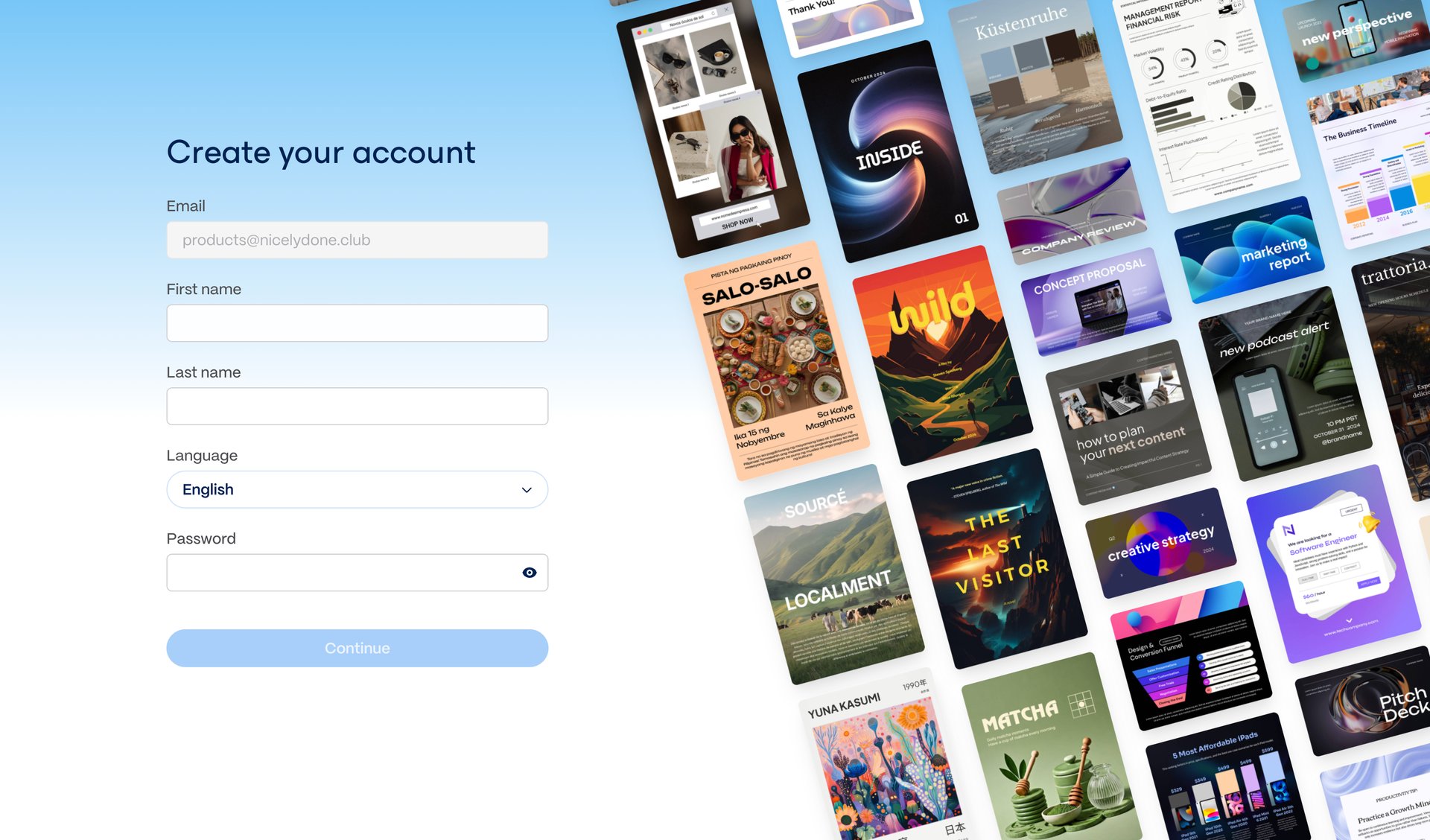Gamma screen example