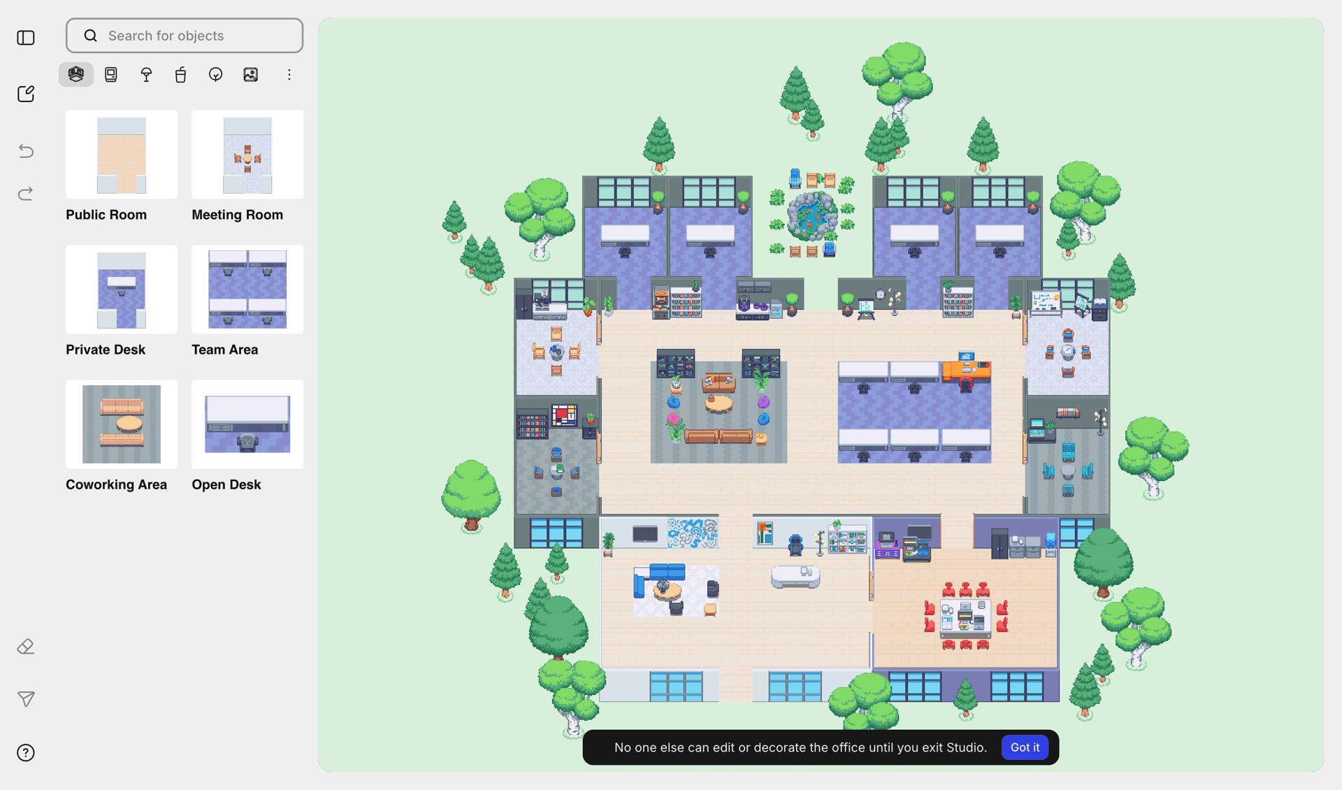 Gather screen example