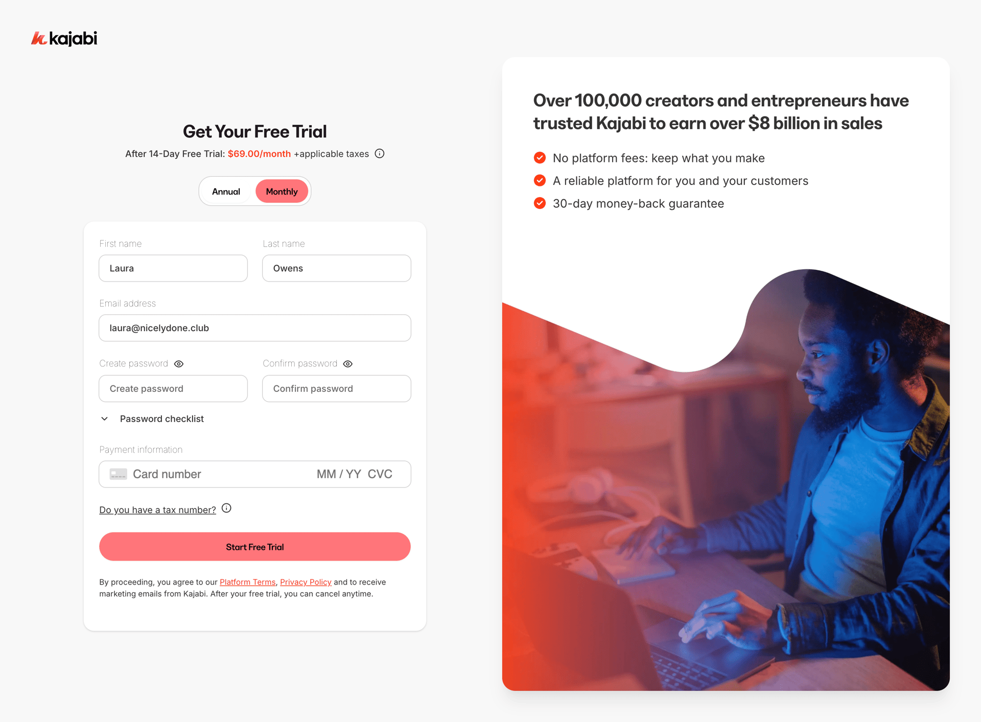 Kajabi
			           ux ui design