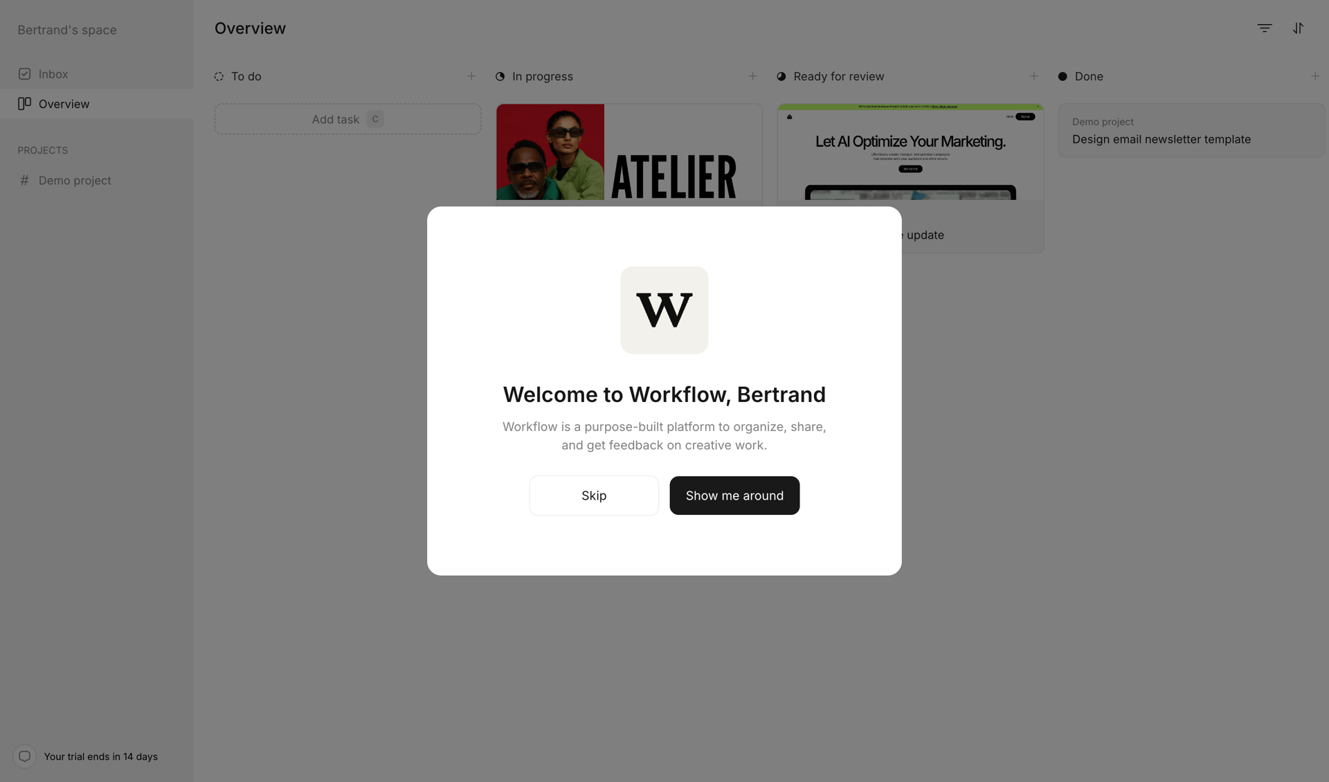 Workflow
			     ux ui design