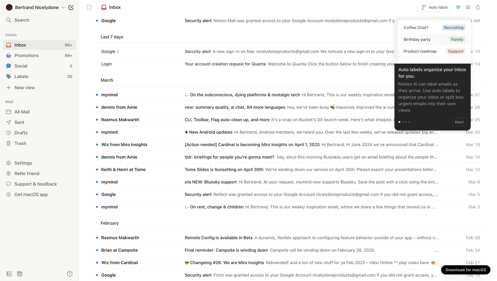 Notion Mail
			         ux ui design