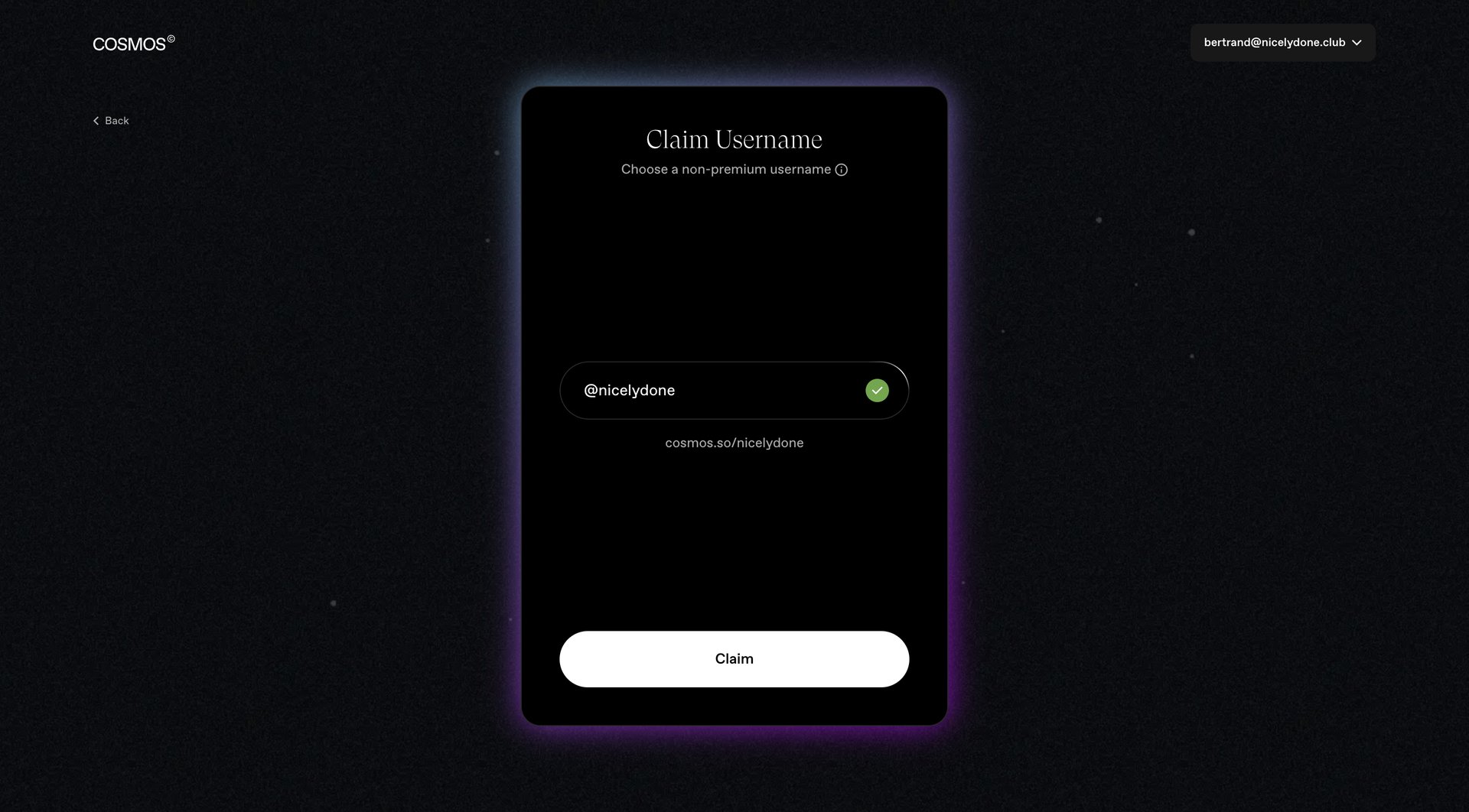 Cosmos
			    ux ui design