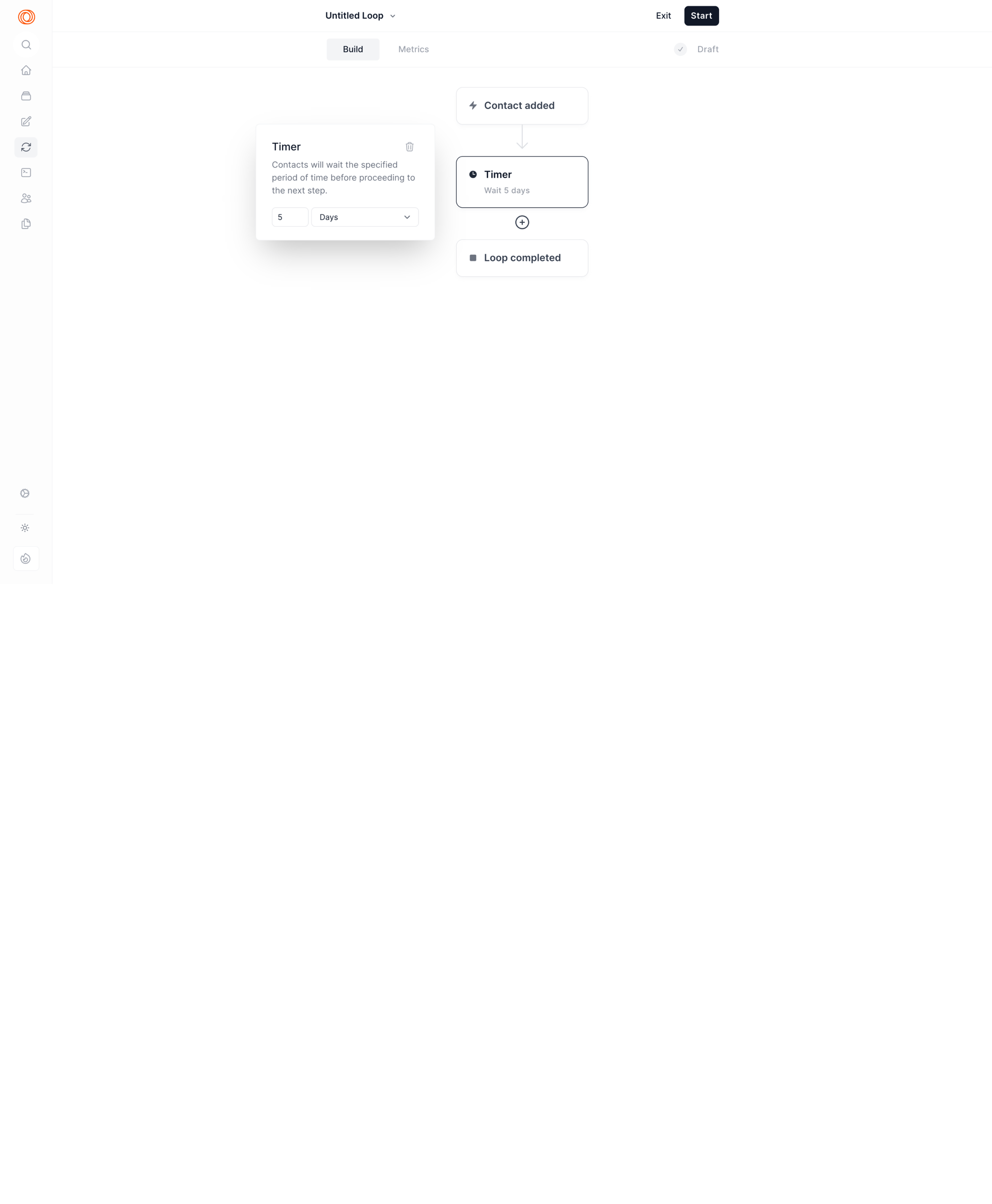 Loops screen example