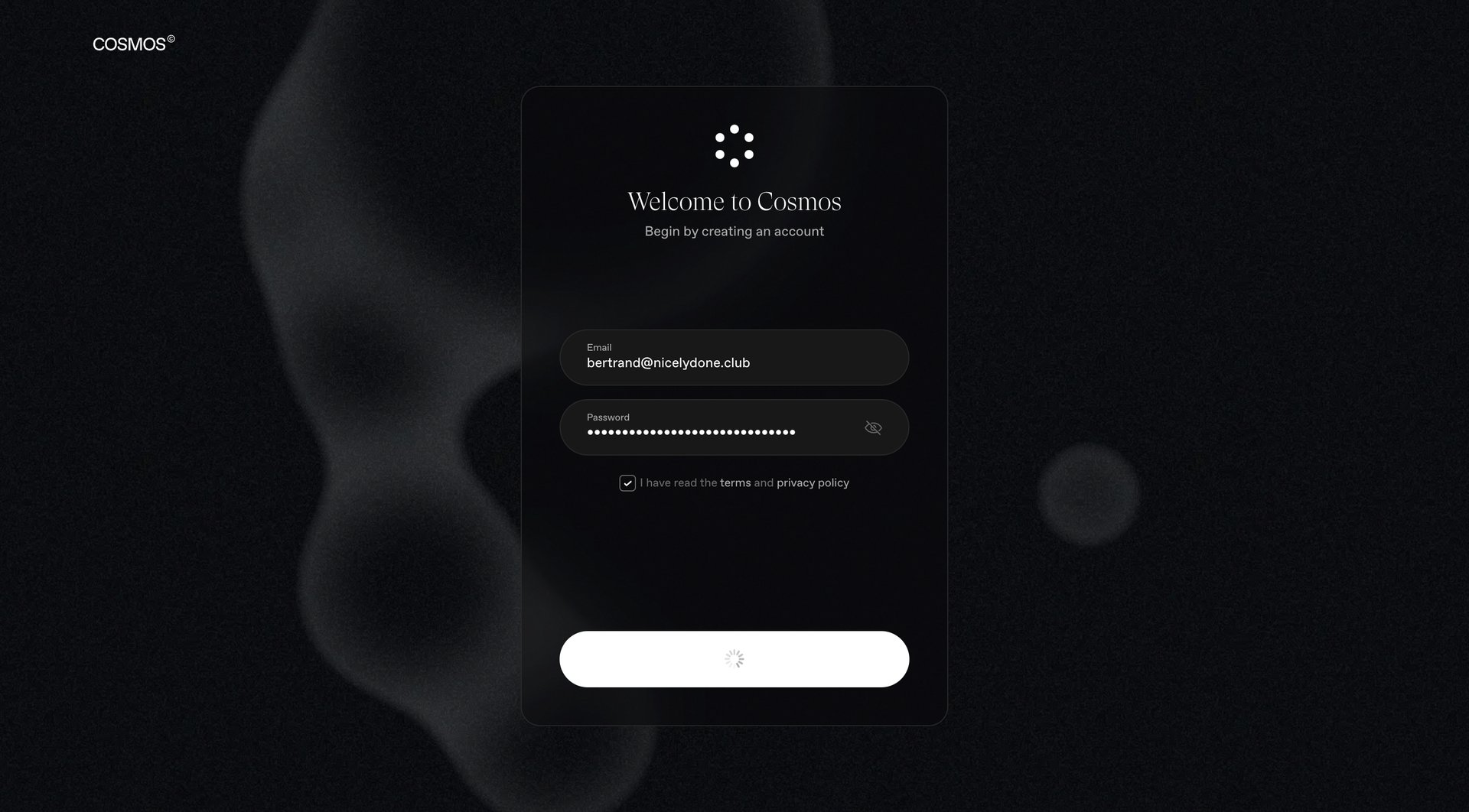 Cosmos
			            ux ui design