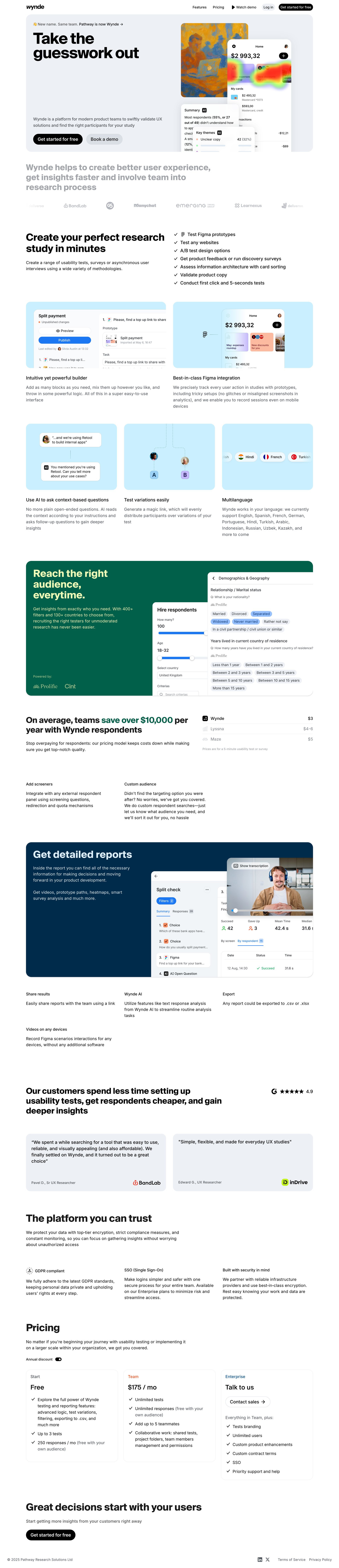 Wynde screen example