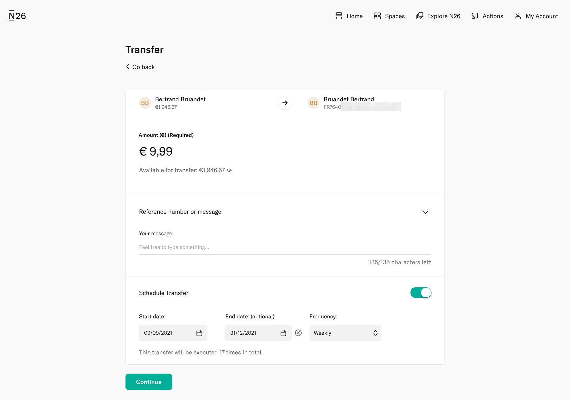 N26
			    ux ui design