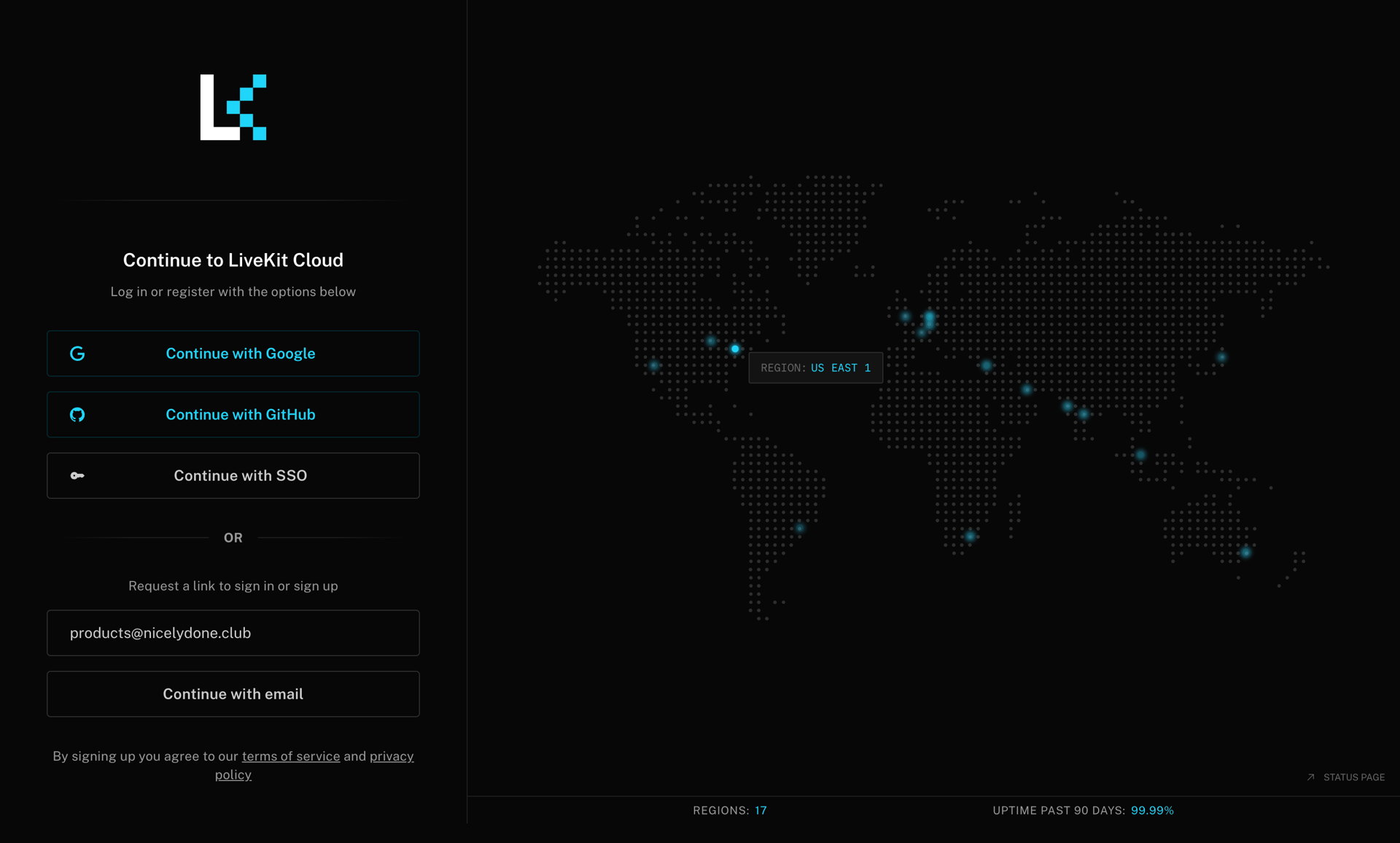 Livekit screen example