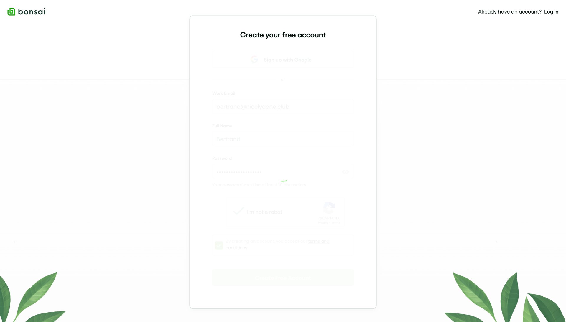 Bonsai
			          ux ui design