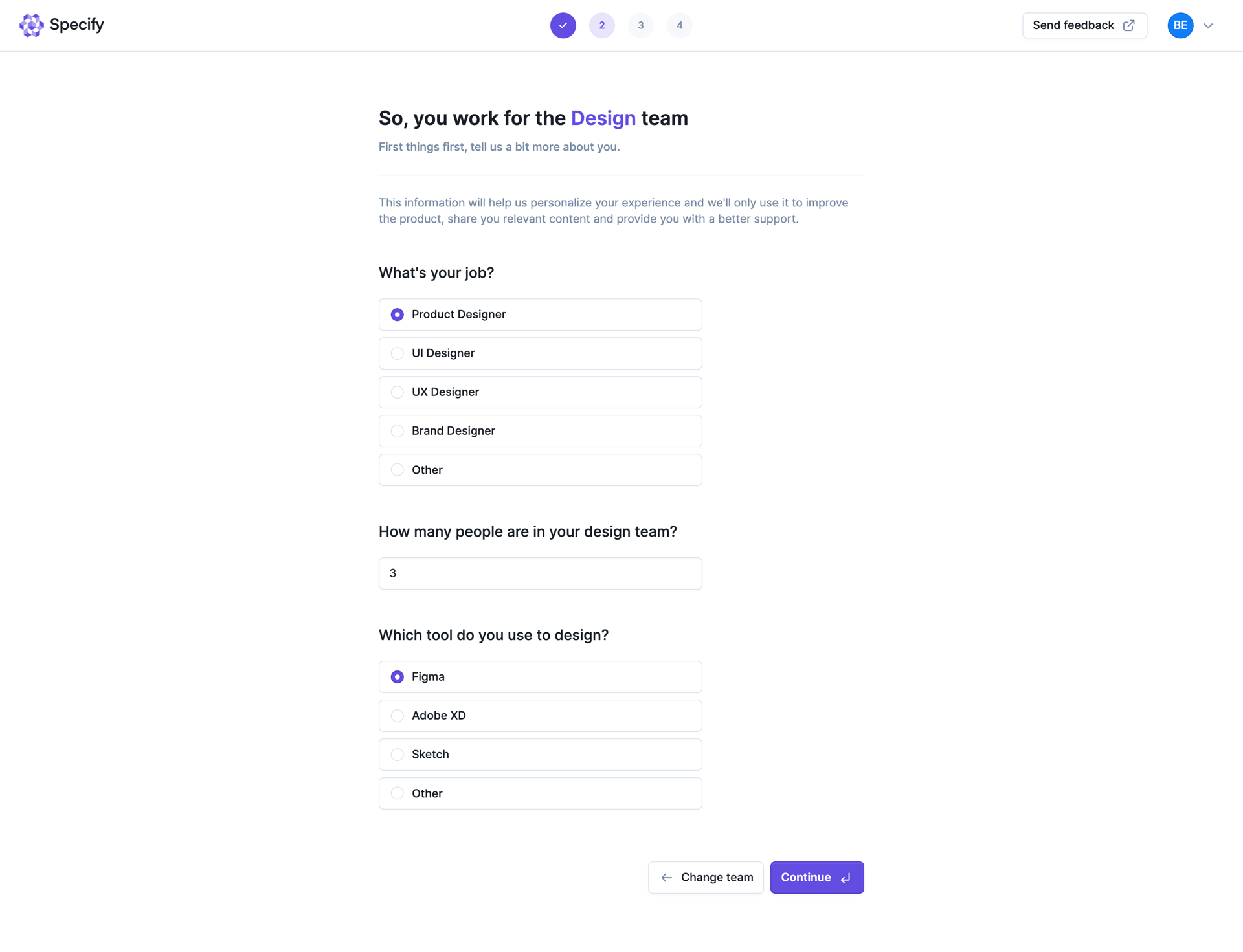 Specify
			   ux ui design