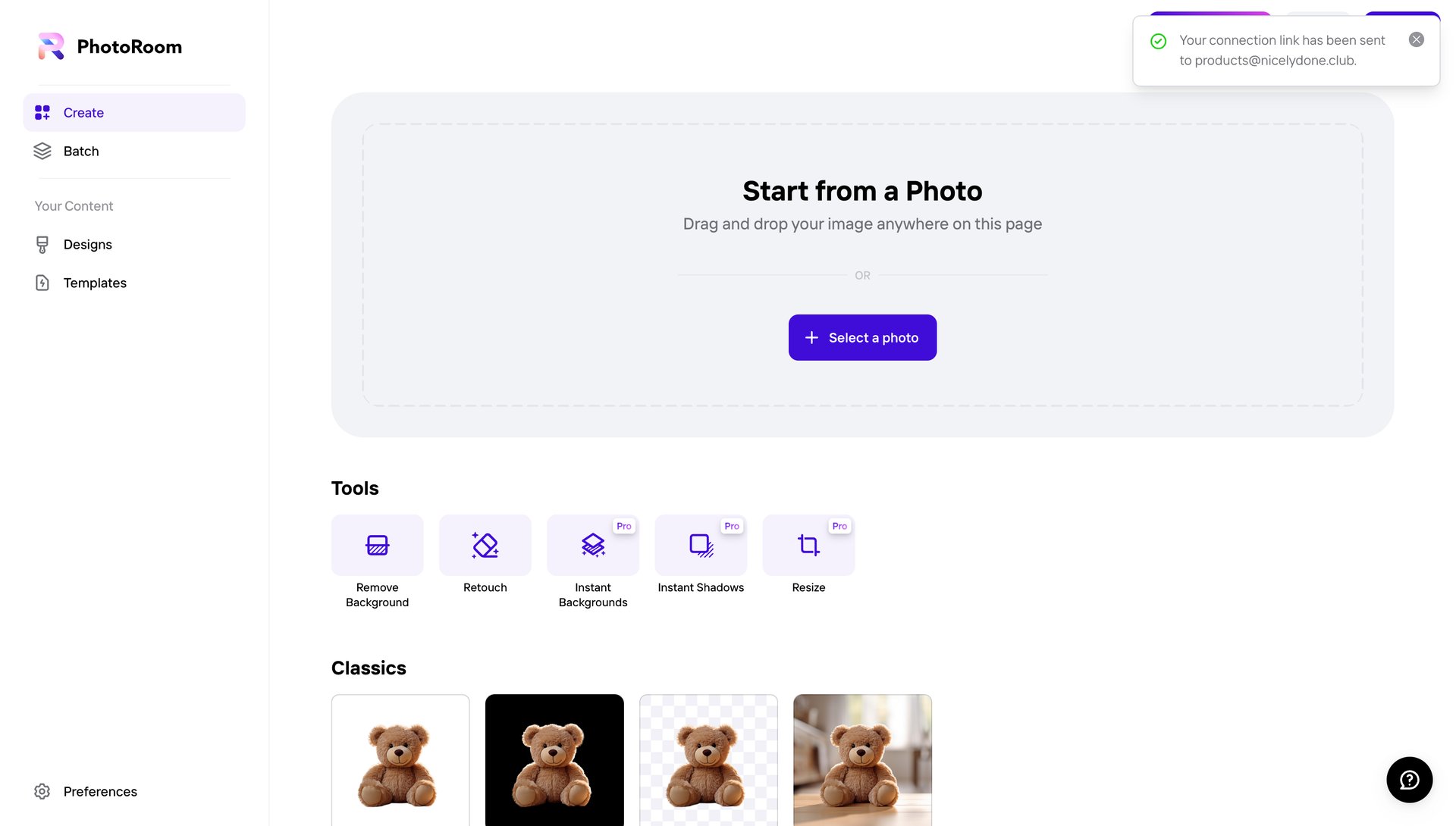 Photoroom
			               ux ui design