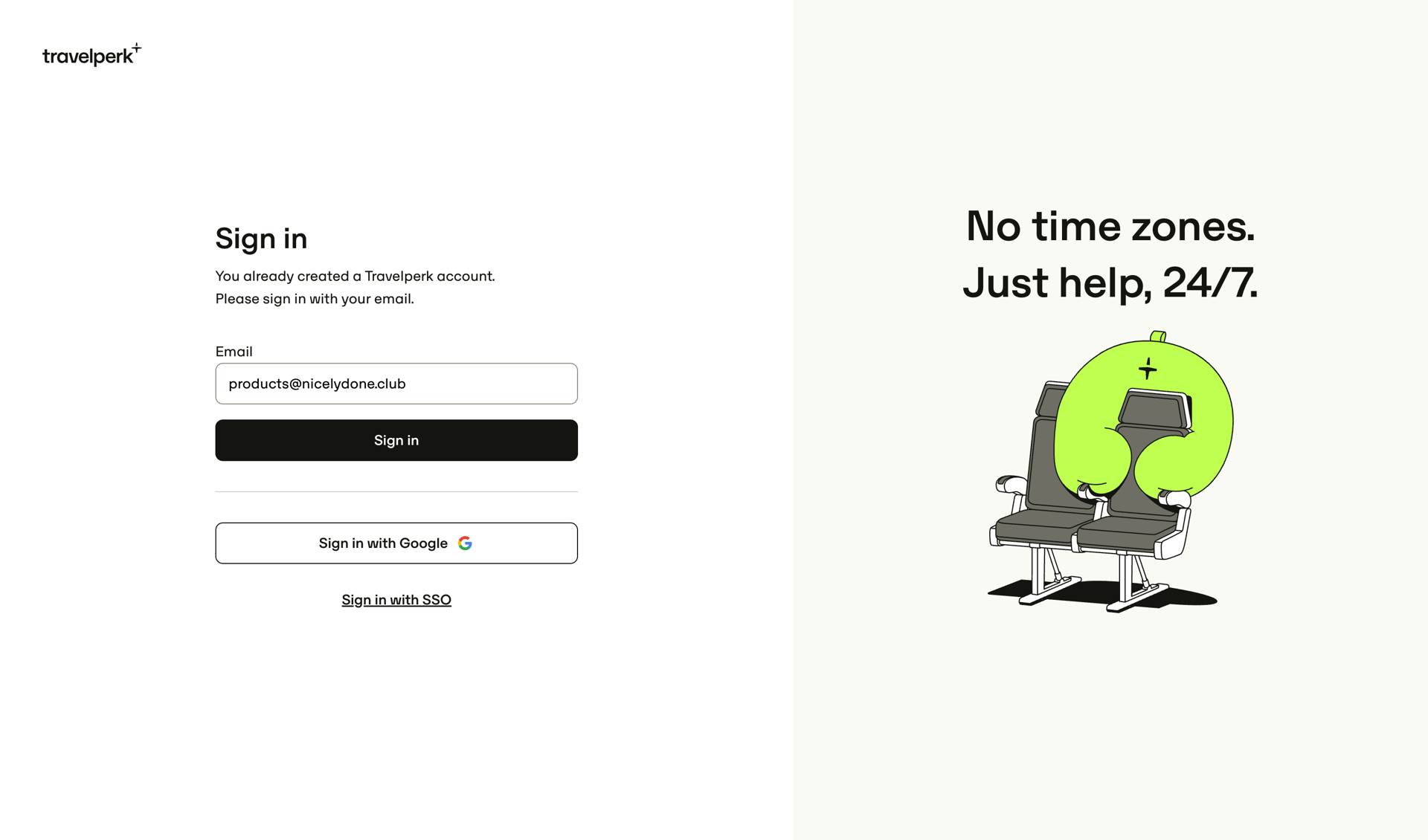 Travelperk screen example