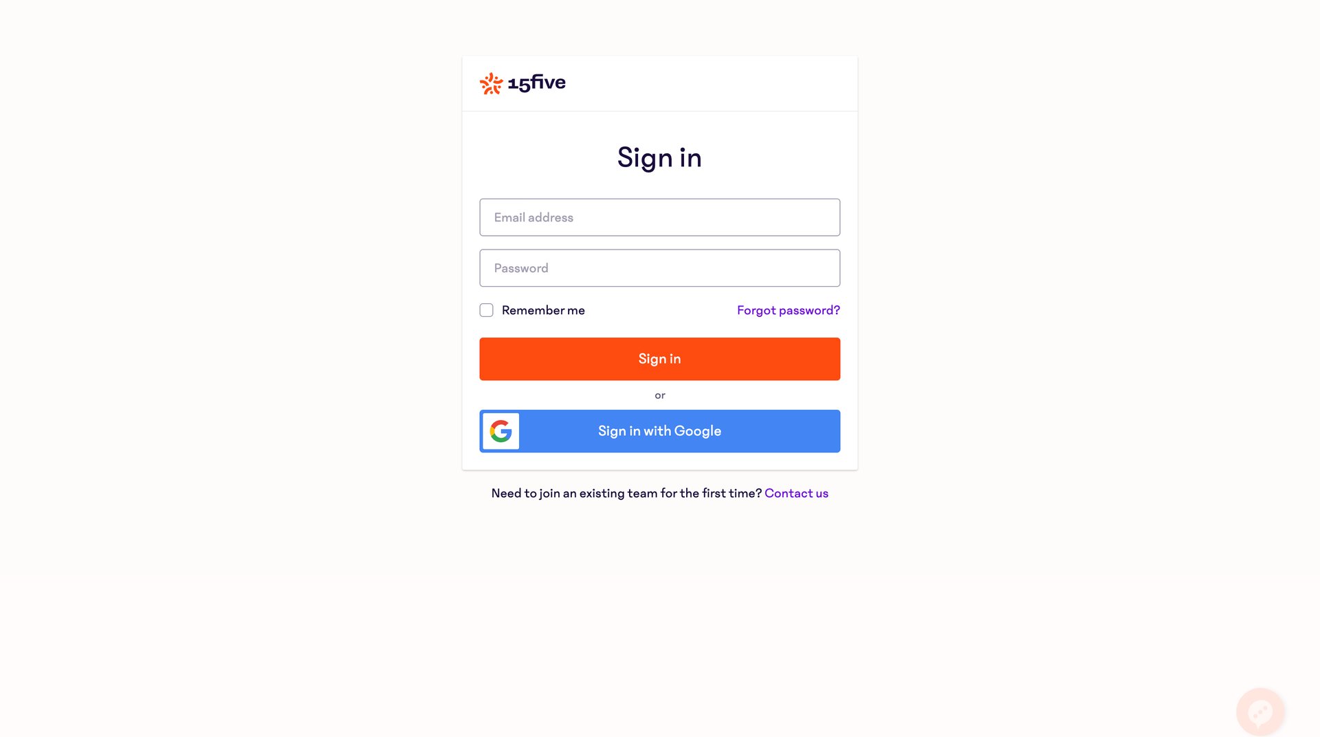 15Five
				signin page example