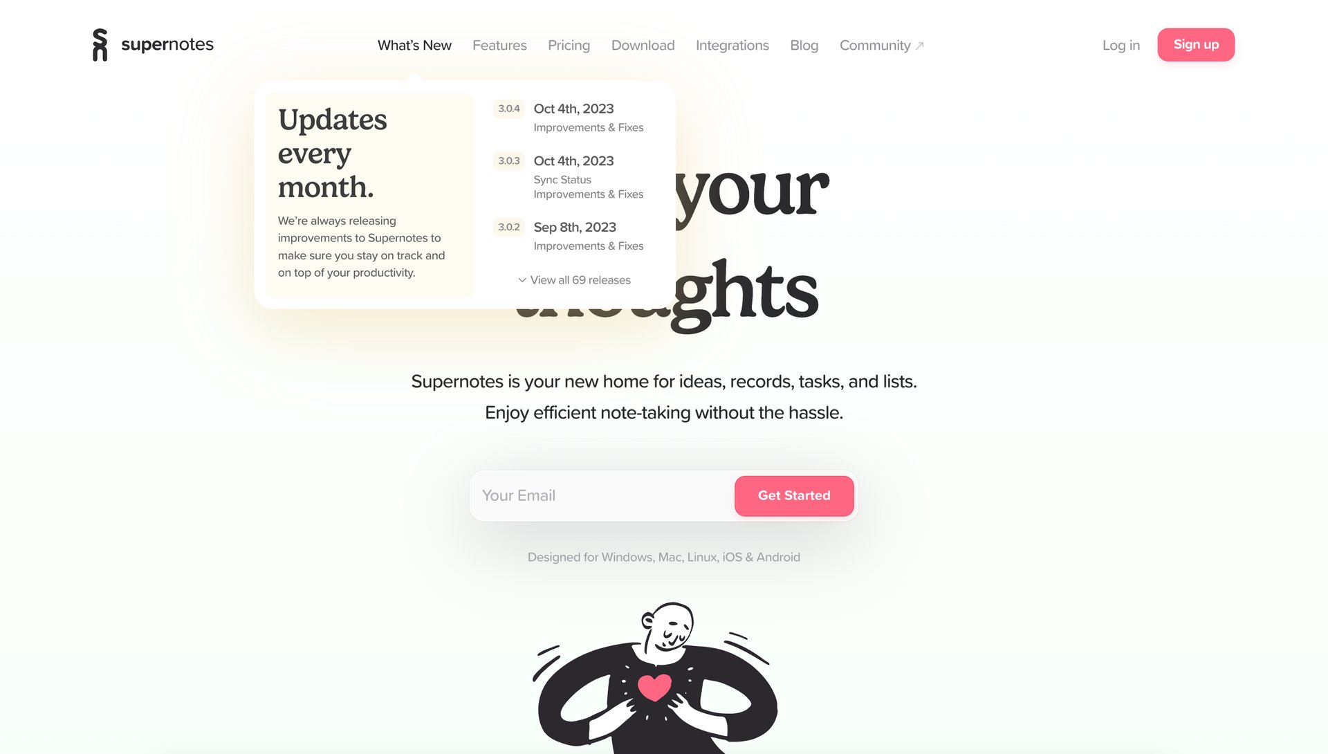 Supernotes
			   ux ui design