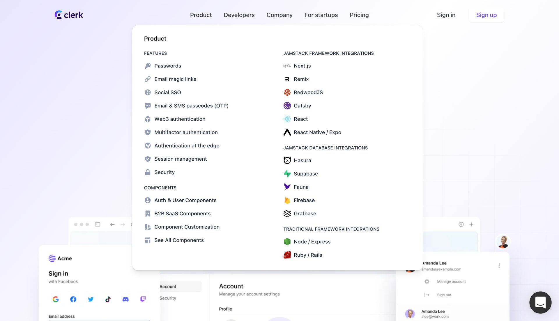 Clerk
			   ux ui design
