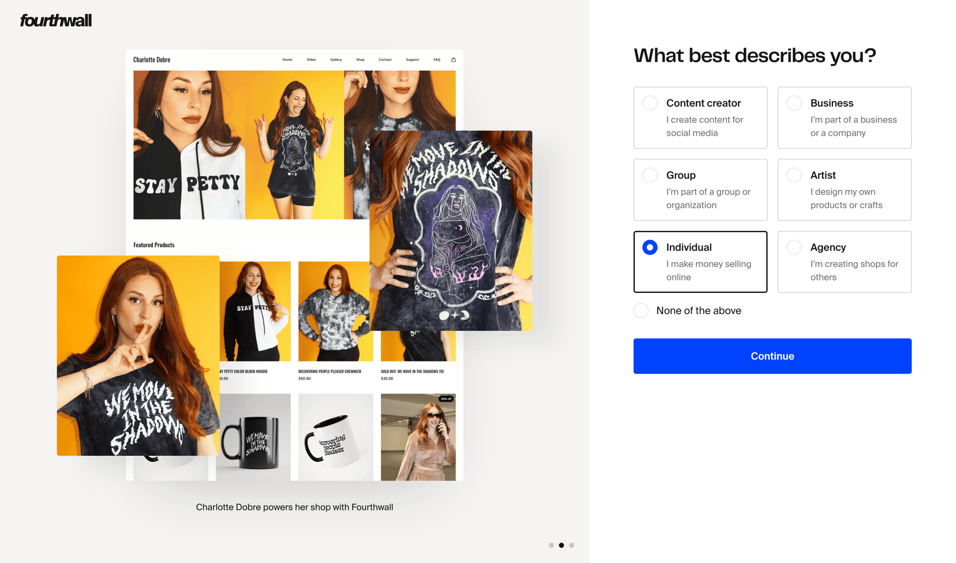 Fourthwall screen example