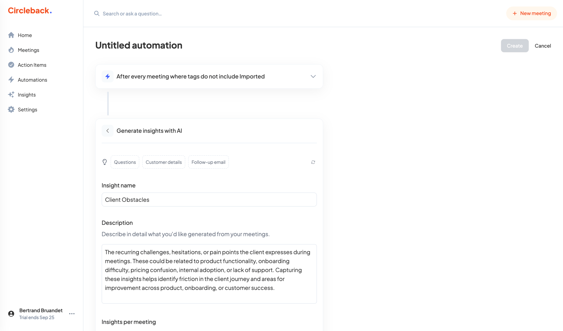 Circleback
			     ux ui design