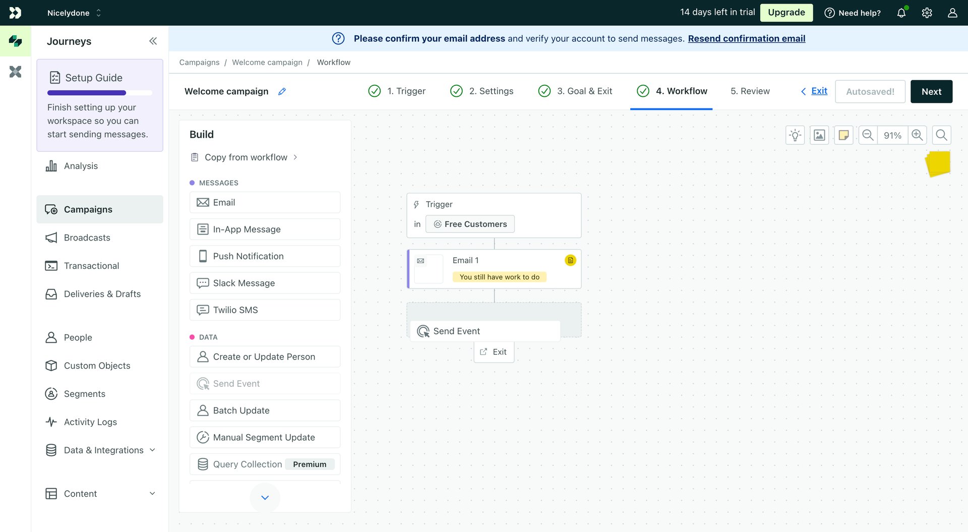 Customer.io
			                ux ui design