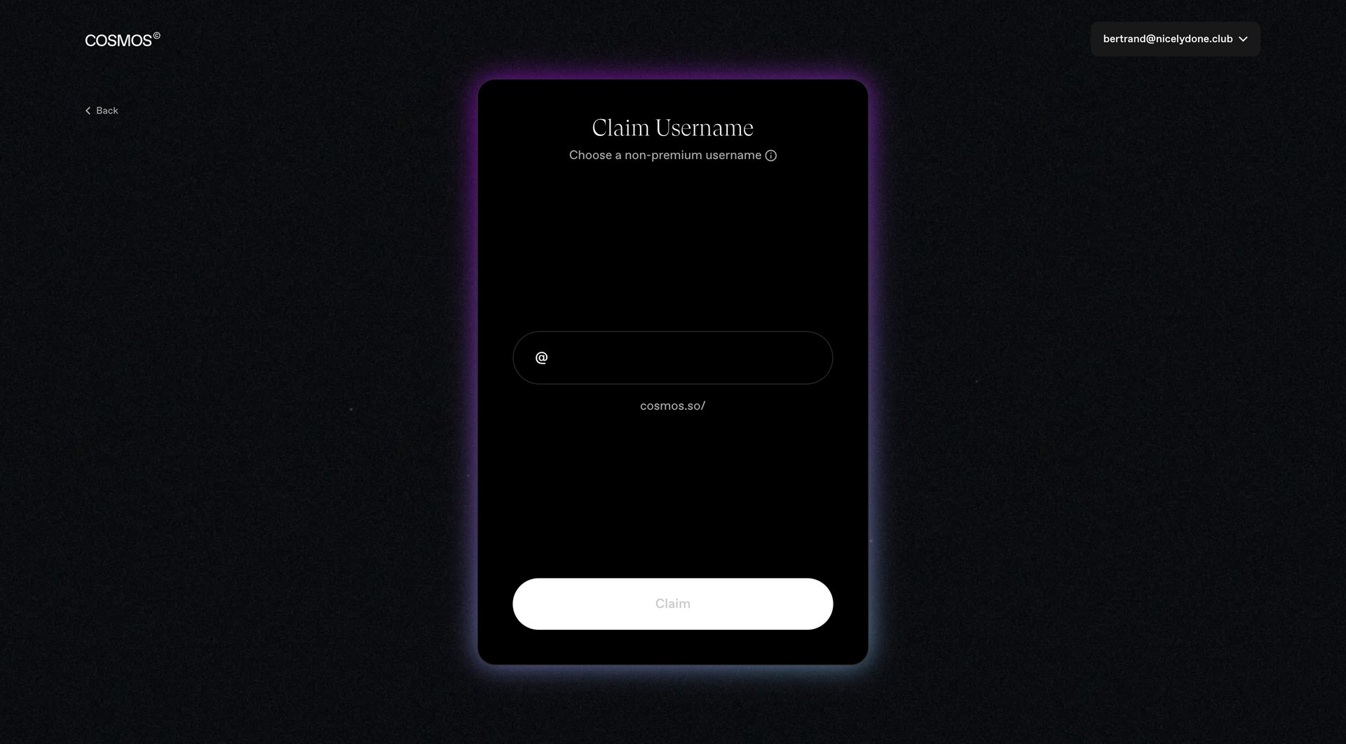 Cosmos
			      ux ui design