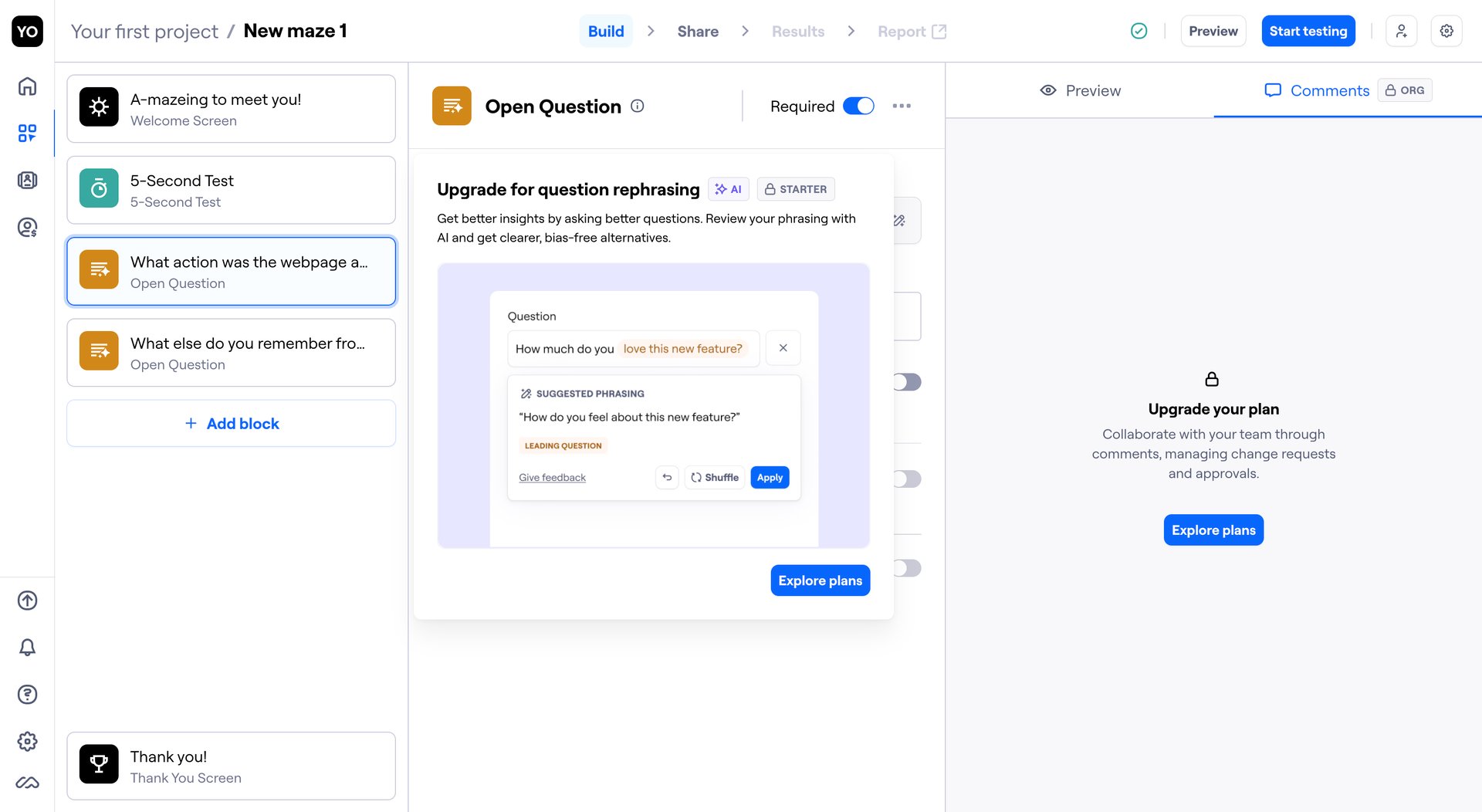 Maze
			  ux ui design