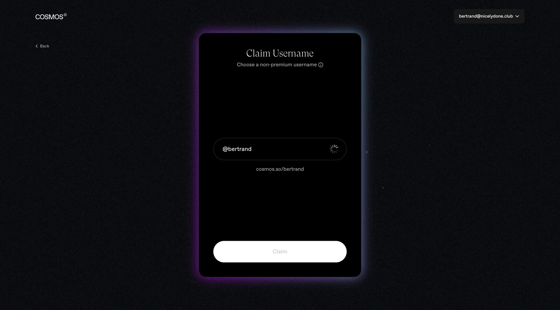 Cosmos
			      ux ui design