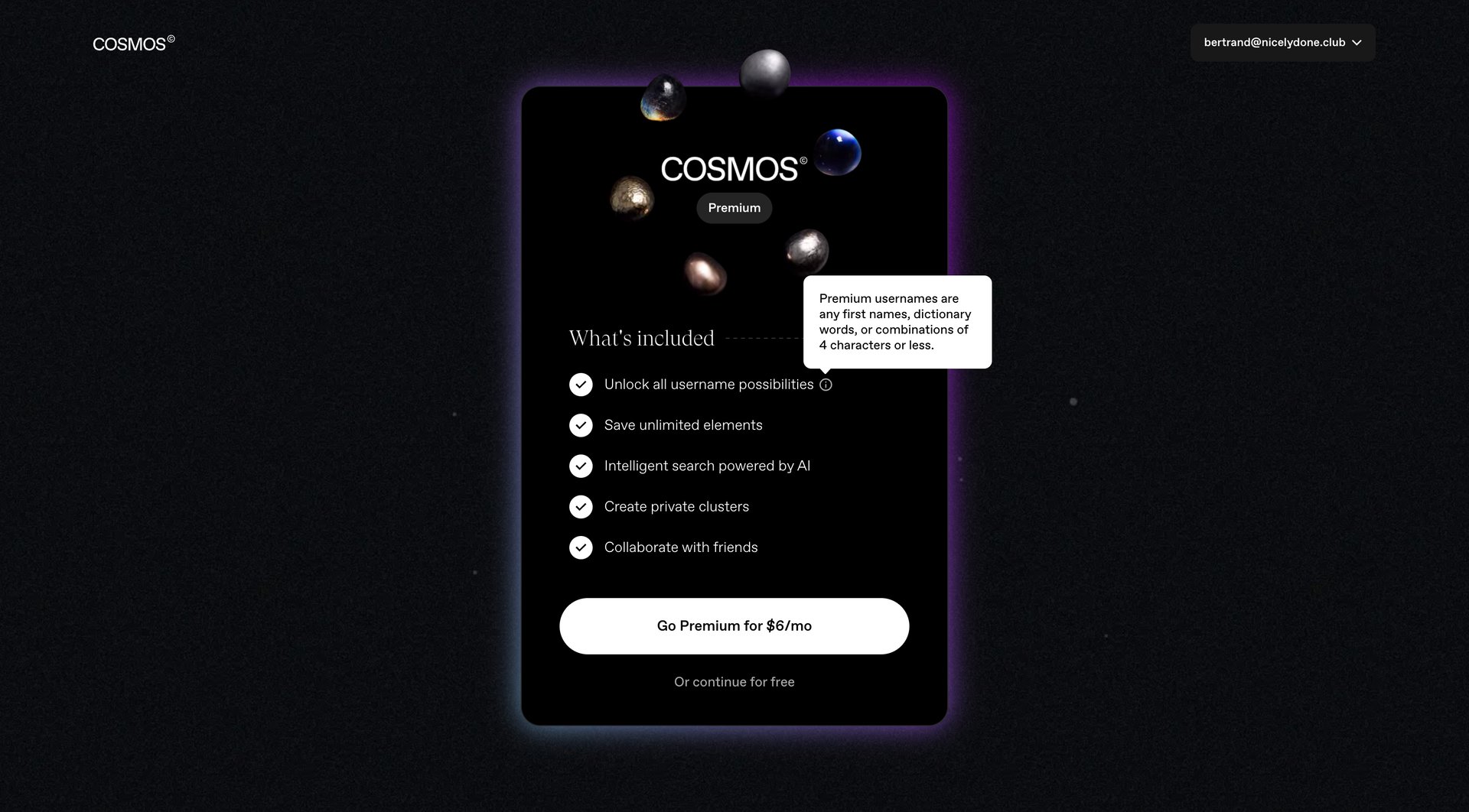 Cosmos
			        ux ui design