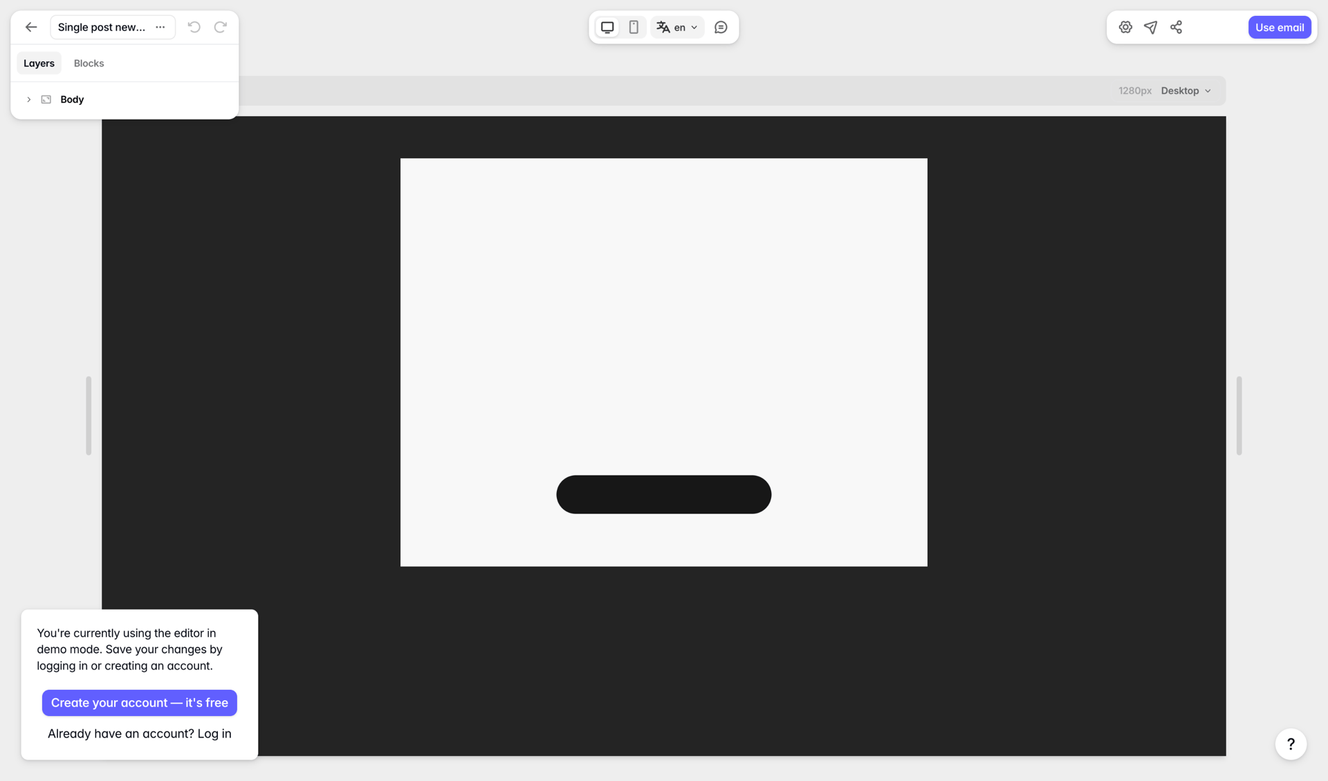 Tabular
				templates page example