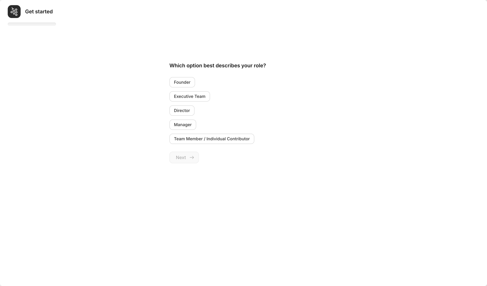 Gather screen example