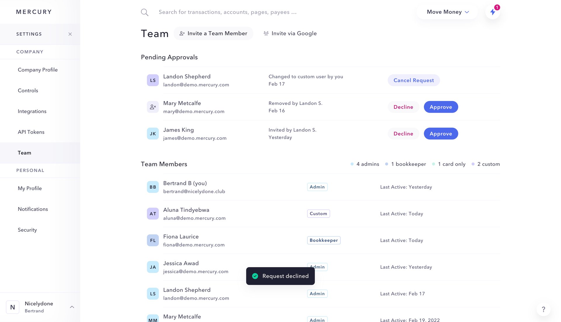 Mercury
			        ux ui design