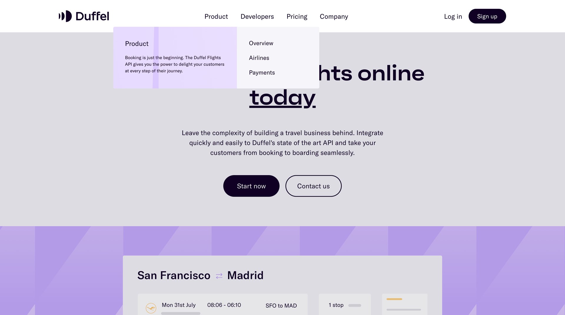 Duffel
			     ux ui design
