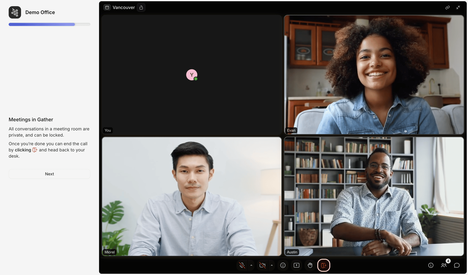 Gather screen example