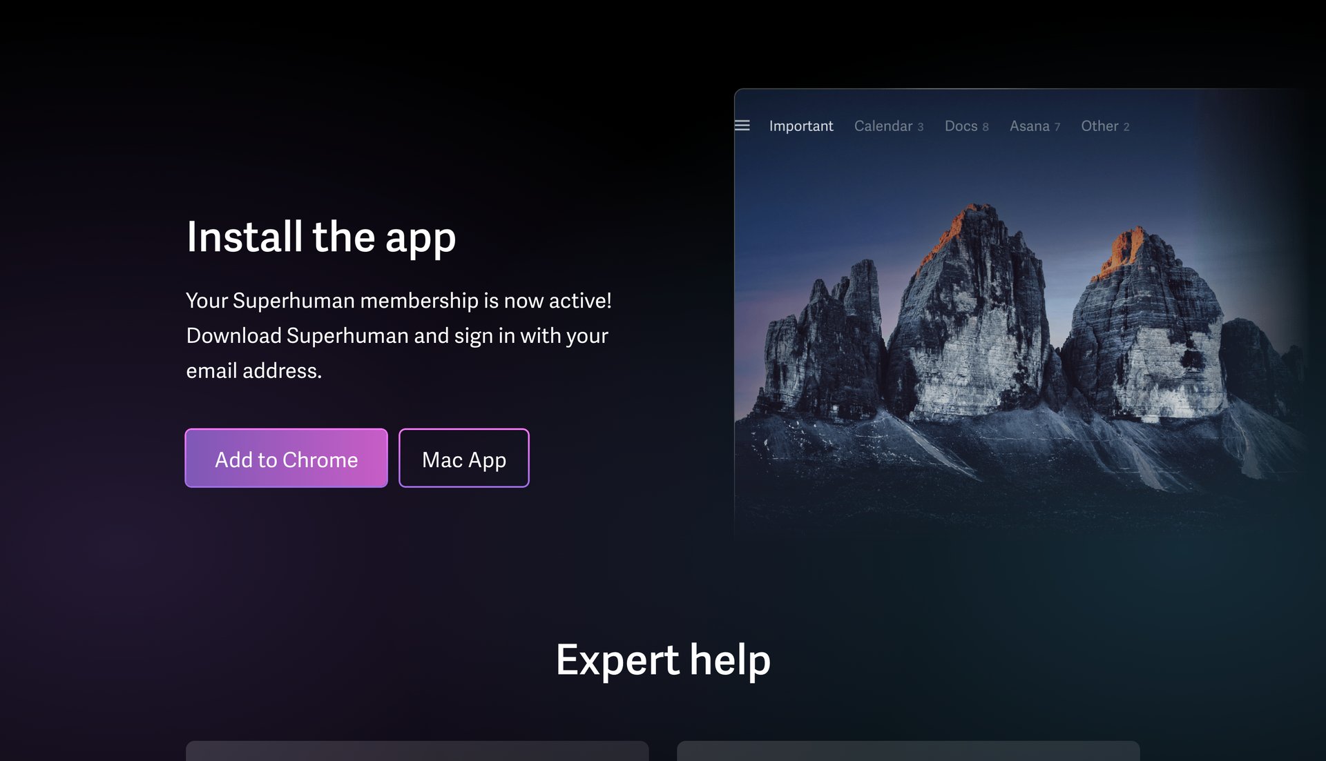 Superhuman
			      ux ui design
